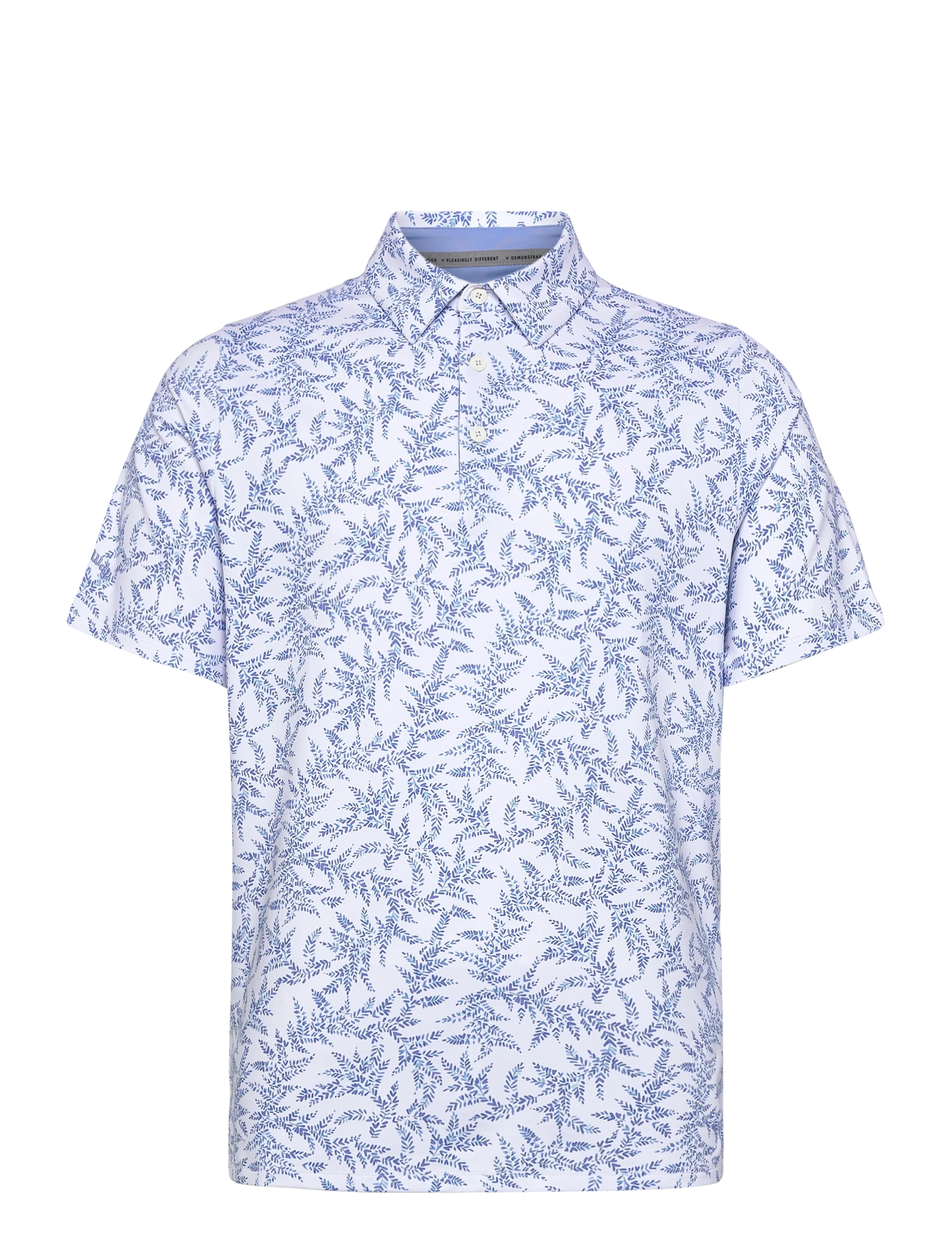 Callaway Chev botanical print polo - Kleidung - VISTA BLUE / blue
