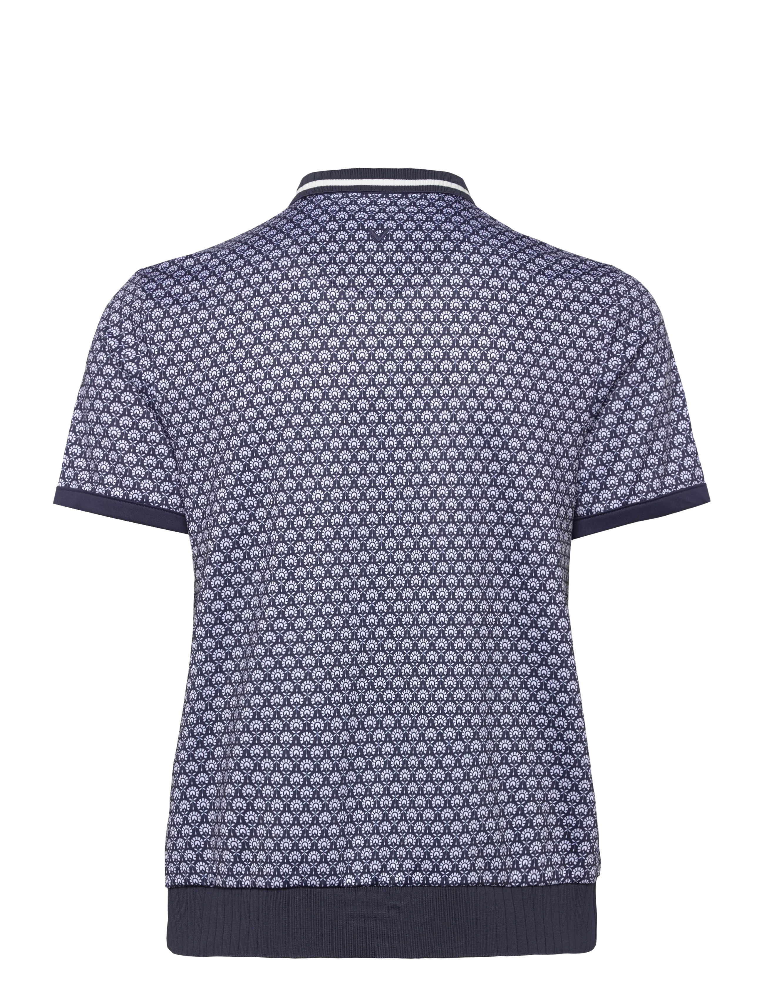 Callaway - Geo print rib collar polo - alussärgid ja t-särgid - peacoat - 1