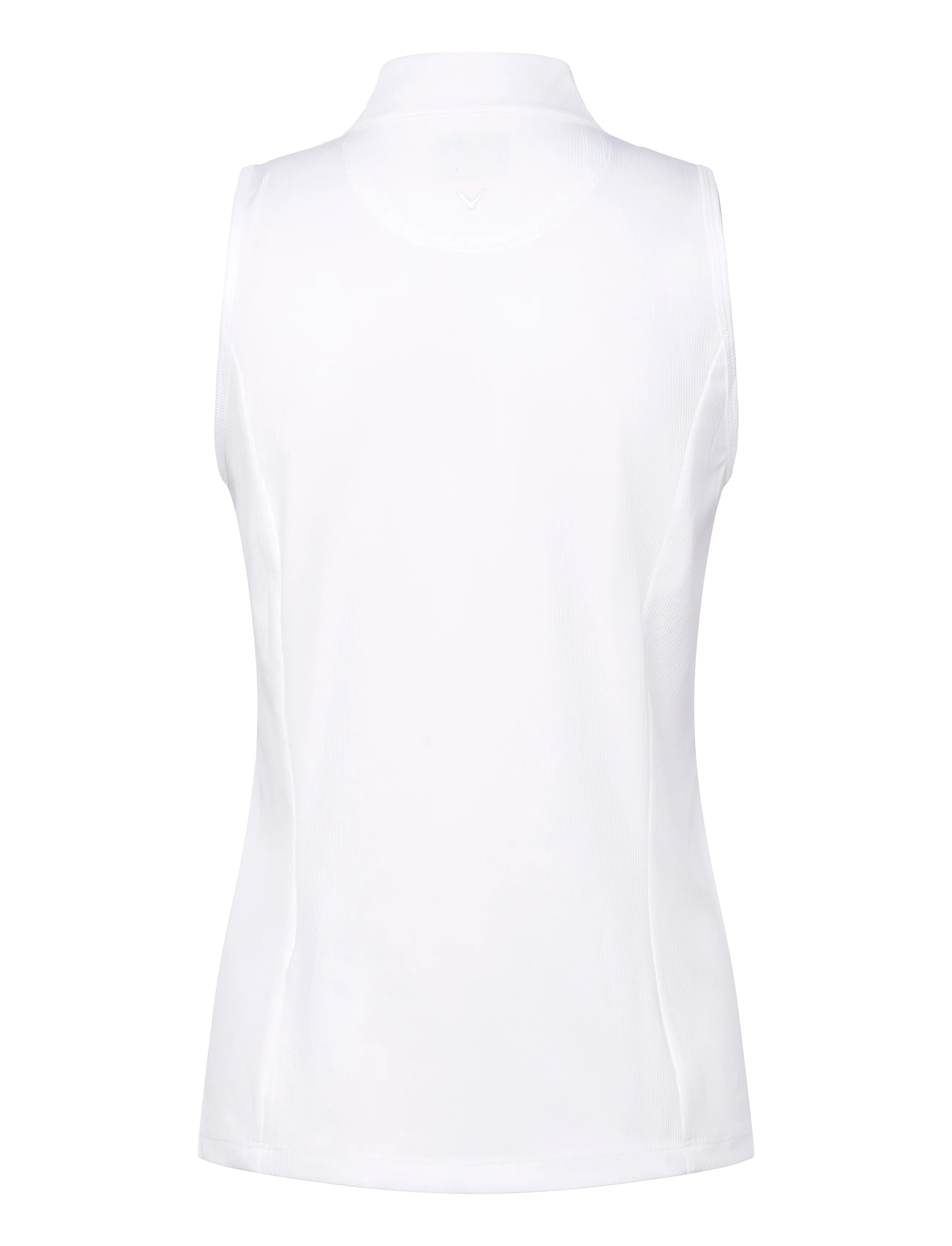 Callaway - Ribbed Sleeveless Golf Polo - alussärgid ja t-särgid - brilliant white - 1