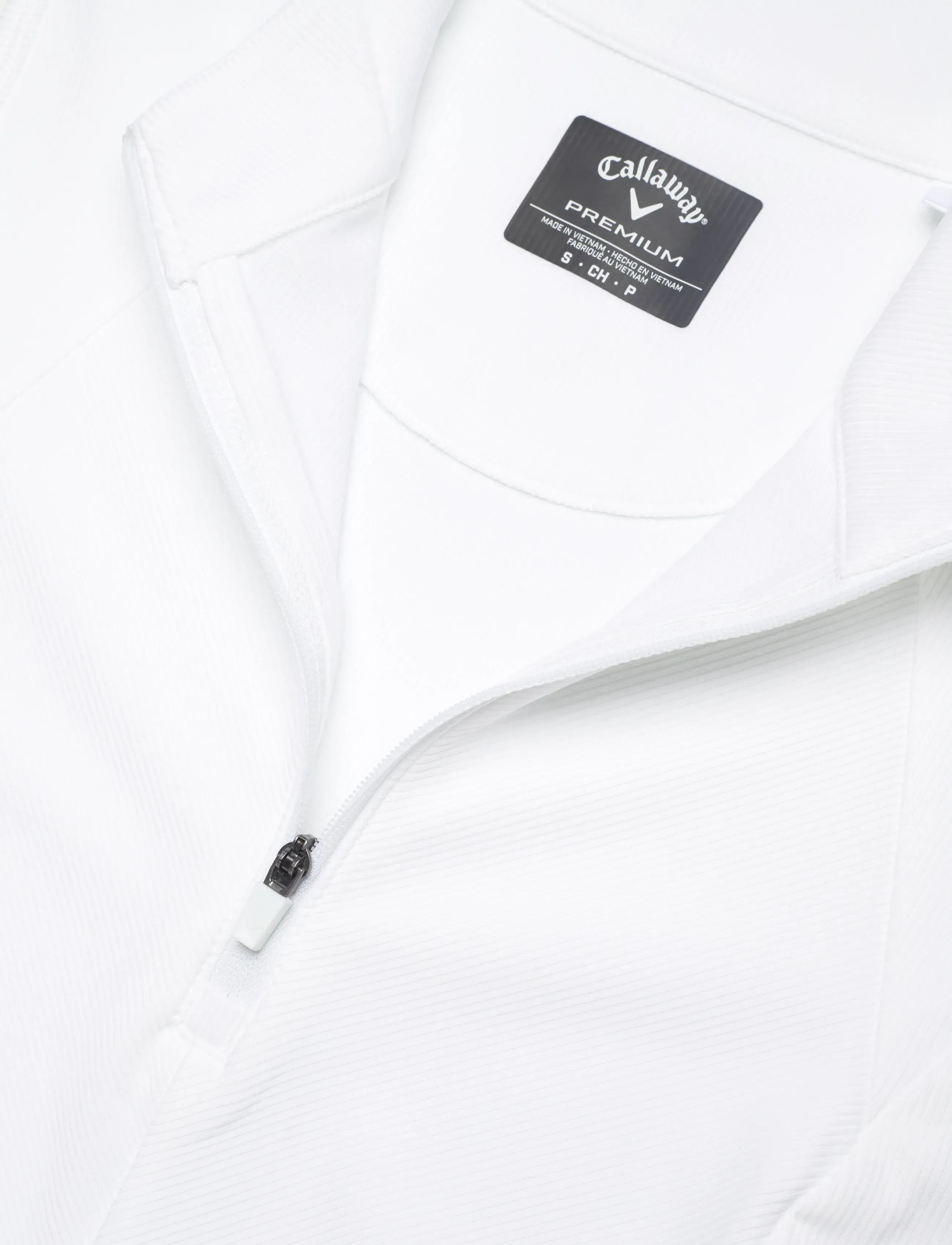 Callaway - Ribbed Sleeveless Golf Polo - alussärgid ja t-särgid - brilliant white - 2
