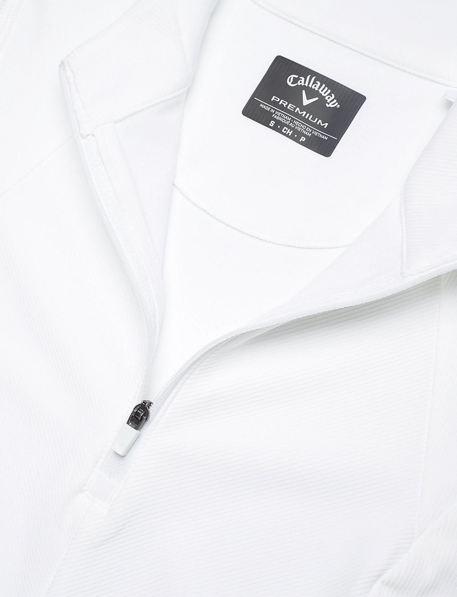 Callaway - Ribbed Sleeveless Golf Polo - alussärgid ja t-särgid - brilliant white - 2