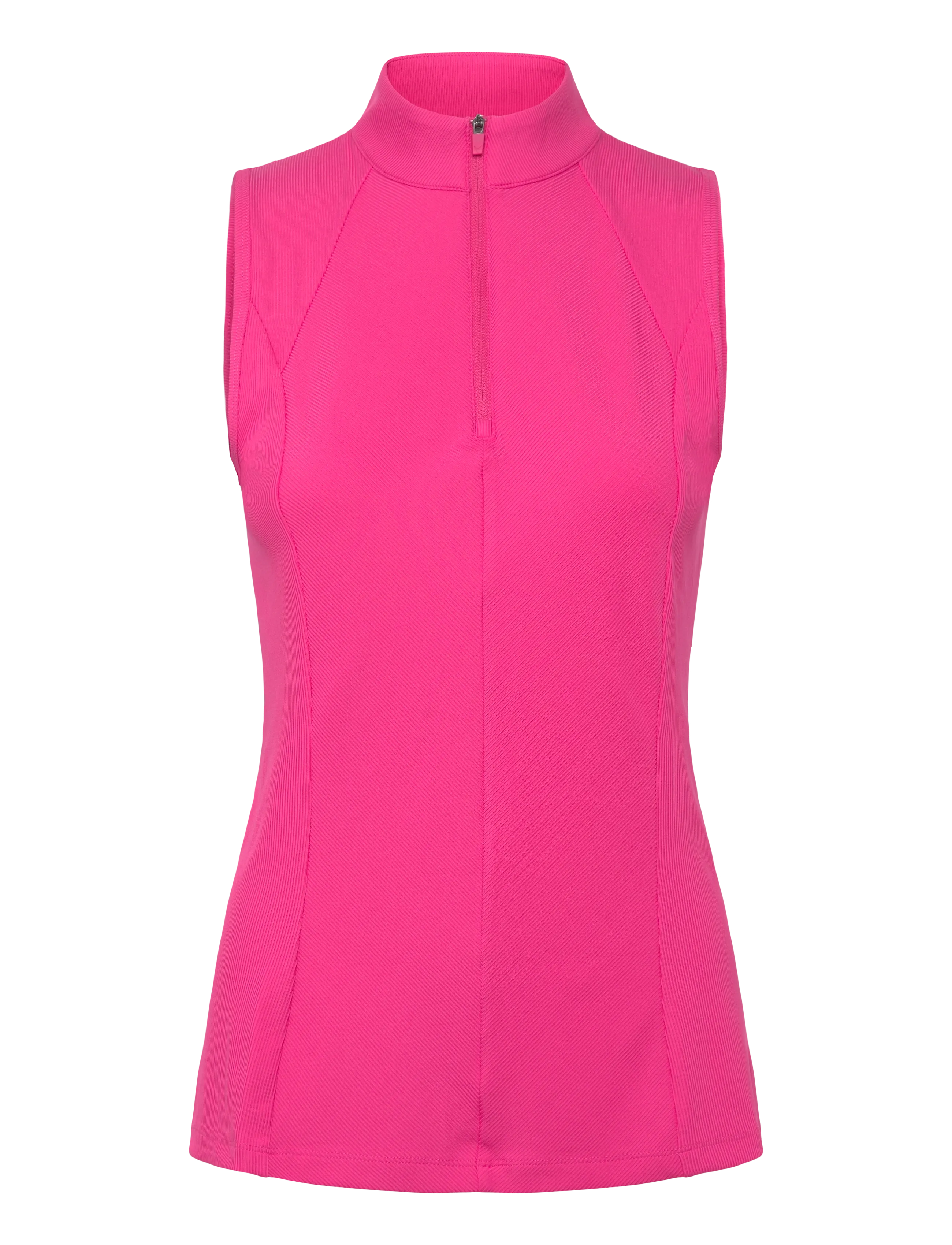 CALLAWAY Ribbed Ärmellos Golf Polo Pink - M - Damen