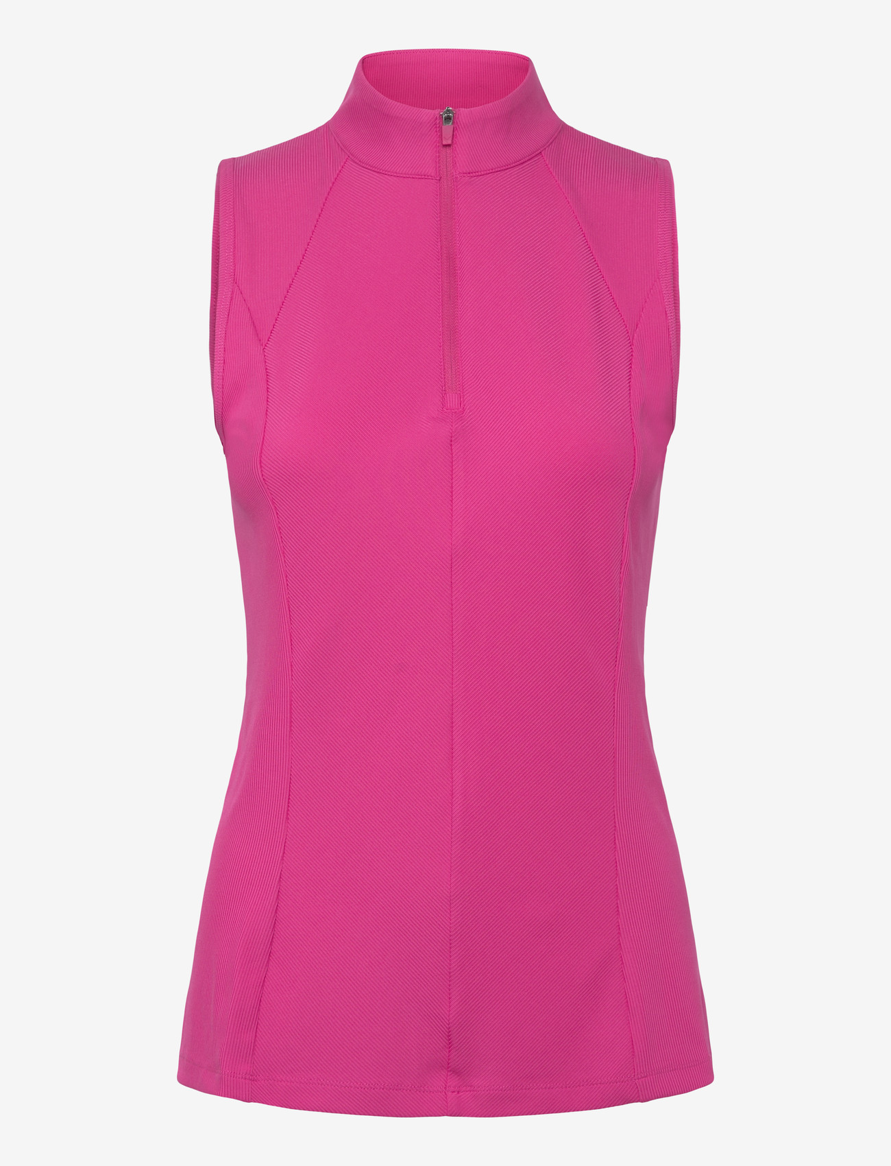 Callaway - Ribbed Sleeveless Golf Polo - oberteile & t-shirts - fuchsia purple - 0