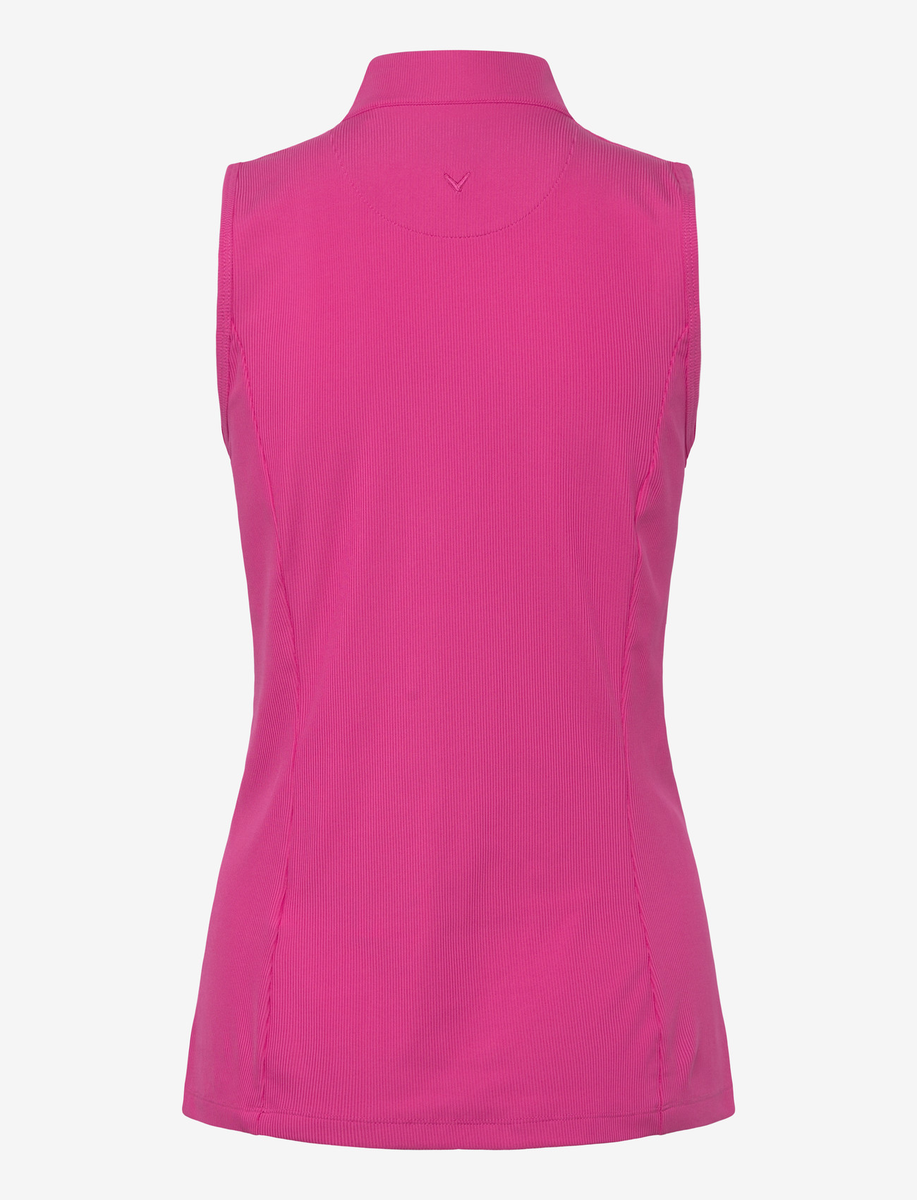 Callaway - Ribbed Sleeveless Golf Polo - oberteile & t-shirts - fuchsia purple - 1