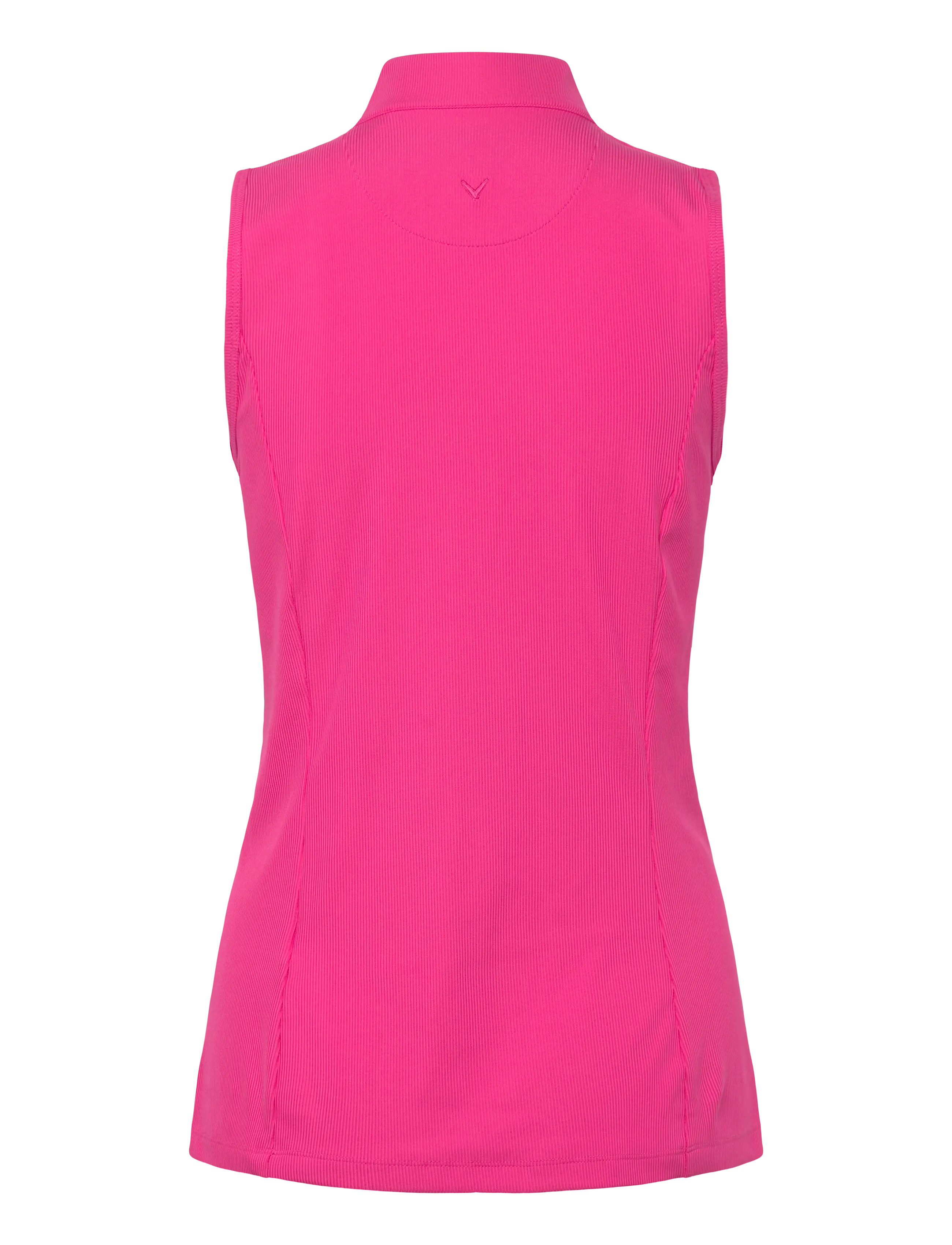 Callaway - Ribbed Sleeveless Golf Polo - alussärgid ja t-särgid - fuchsia purple - 1