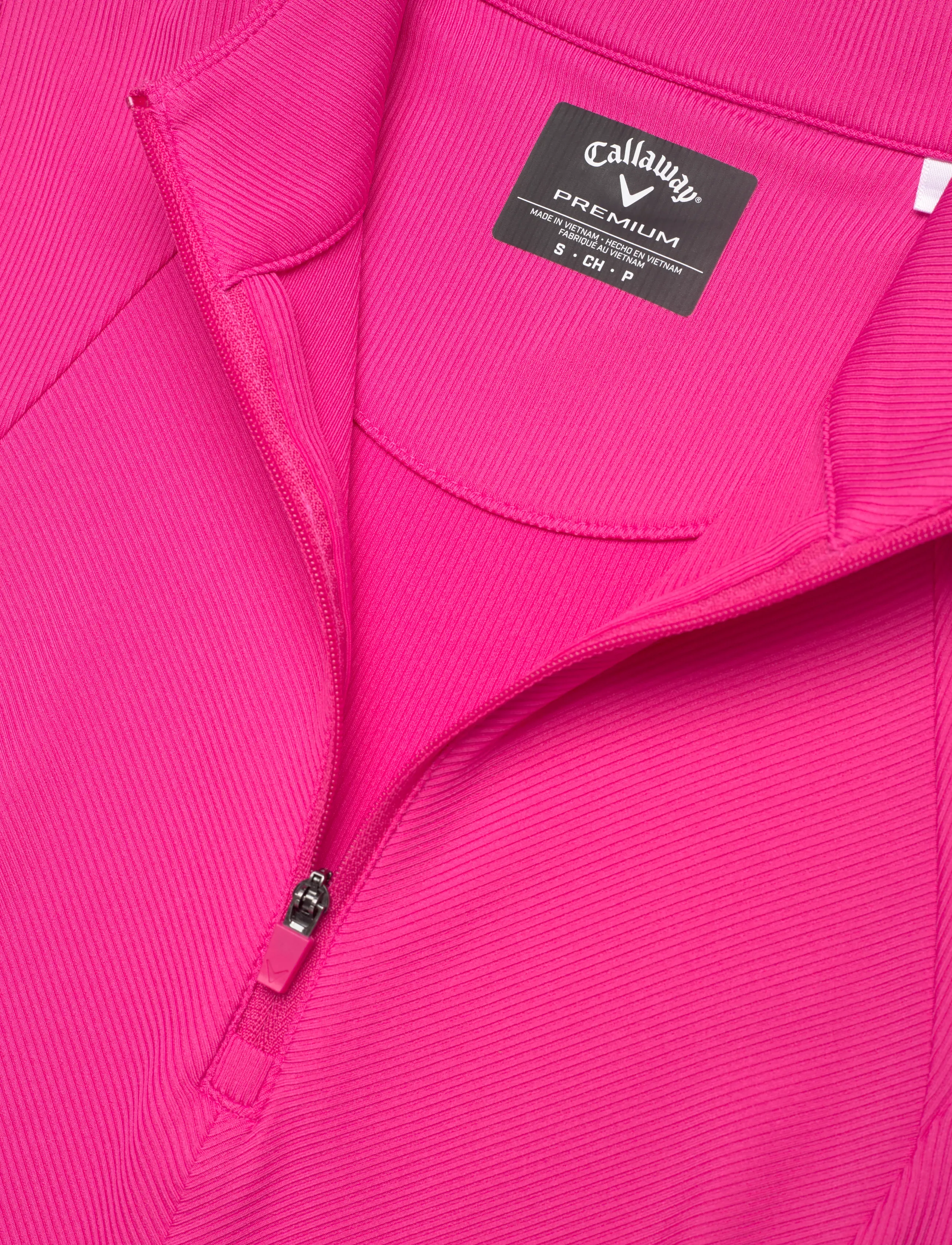 Callaway - Ribbed Sleeveless Golf Polo - alussärgid ja t-särgid - fuchsia purple - 2
