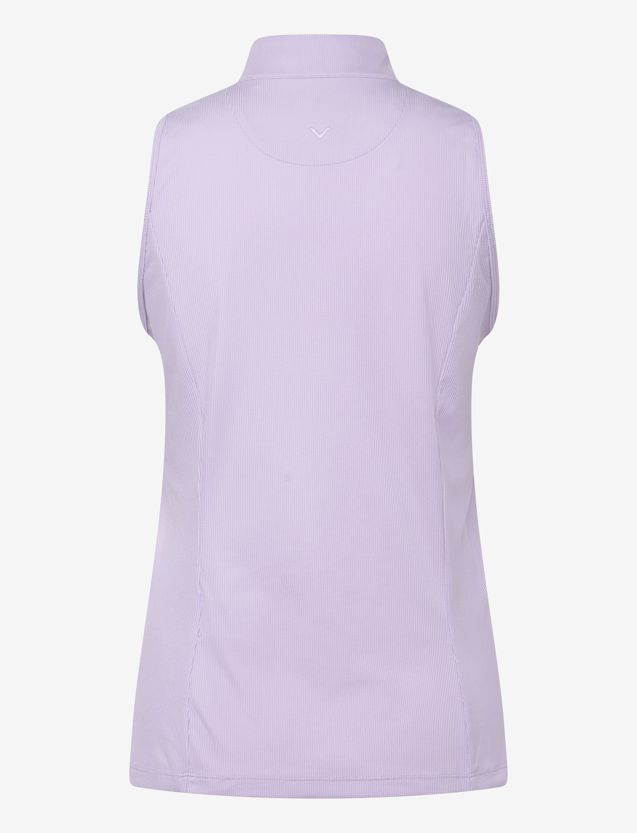 Callaway - Ribbed Sleeveless Golf Polo - toppe & t-shirts - pastel lilac - 1