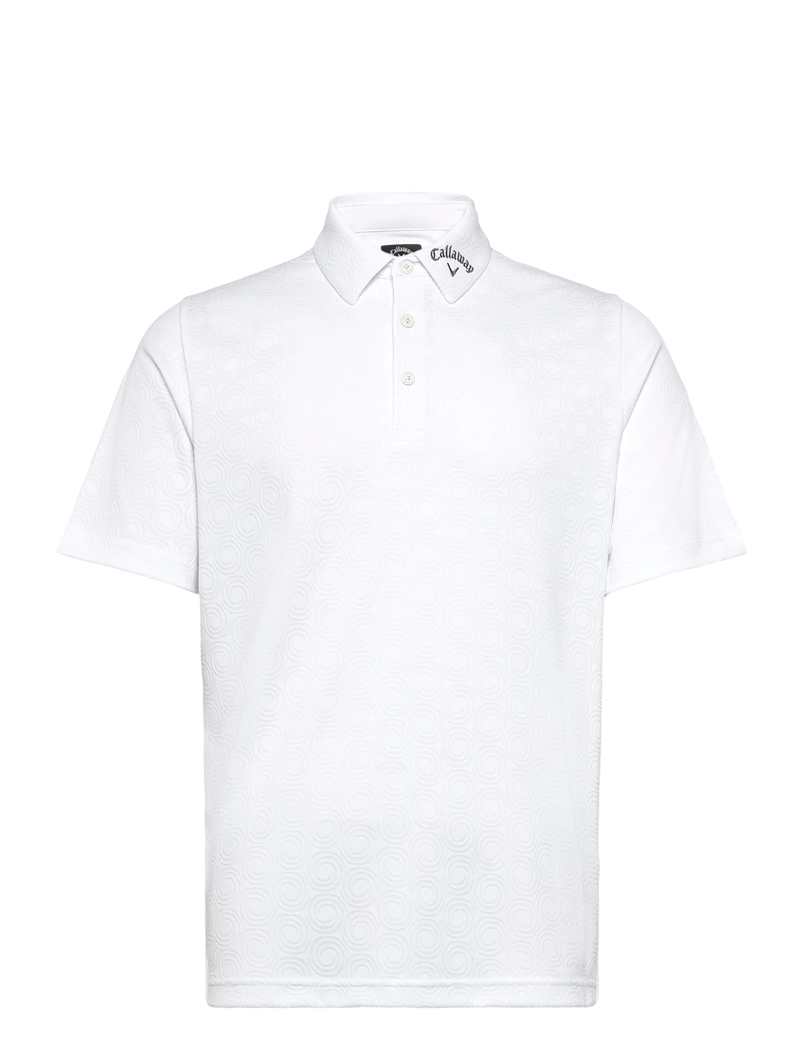 Callaway Odyssey Block Polo Ventialted Jacquard Polo, M, White, Sport Polos > Sport Short-sleeved Polos, Herre
