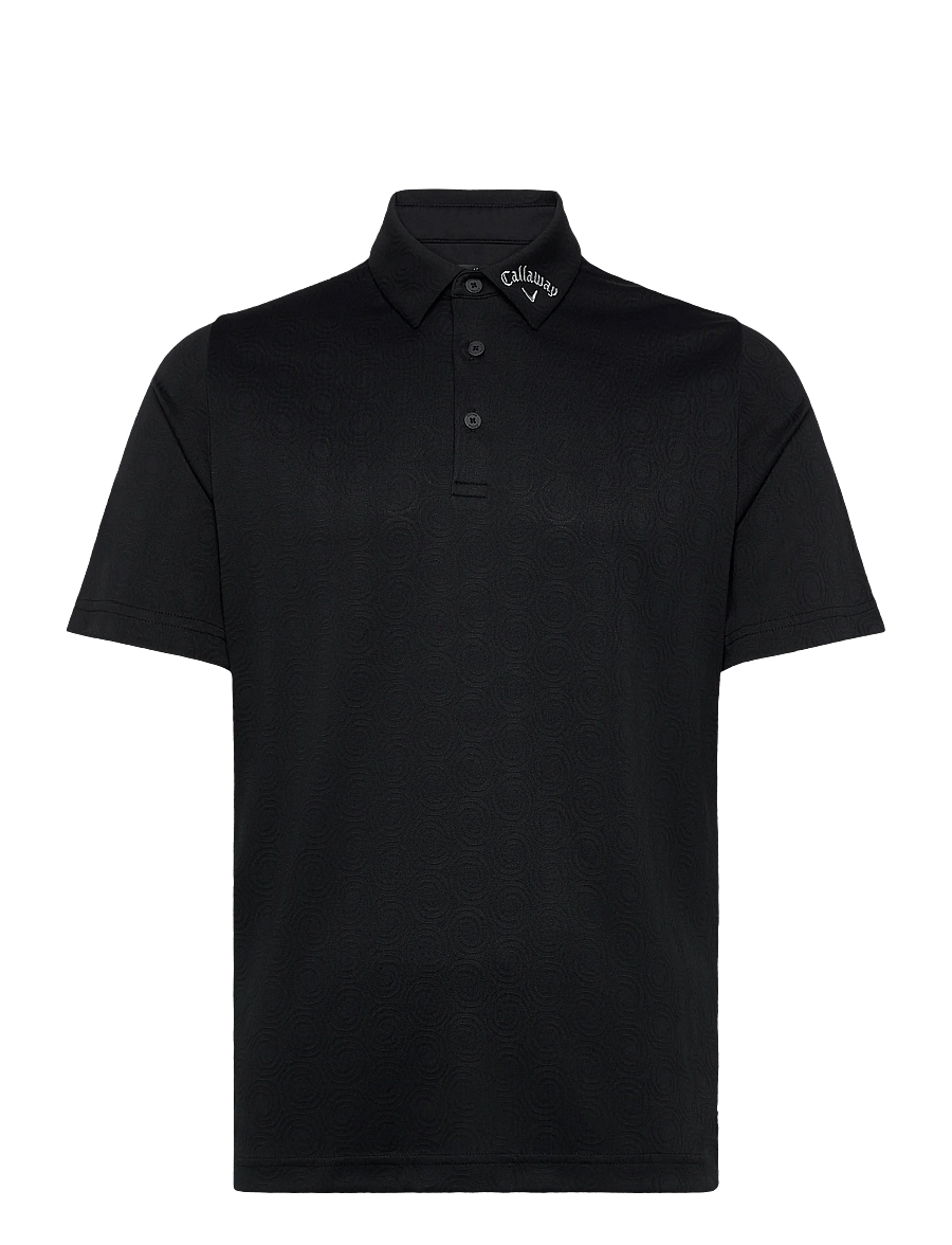 Callaway - odyssey block polo ventialted jacquard polo - toppar & t-shirts - caviar - 0