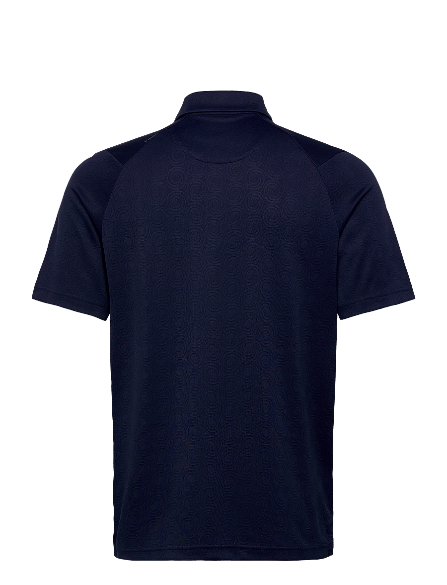 Callaway - odyssey block polo ventialted jacquard polo - toppe & t-shirts - peacoat - 1