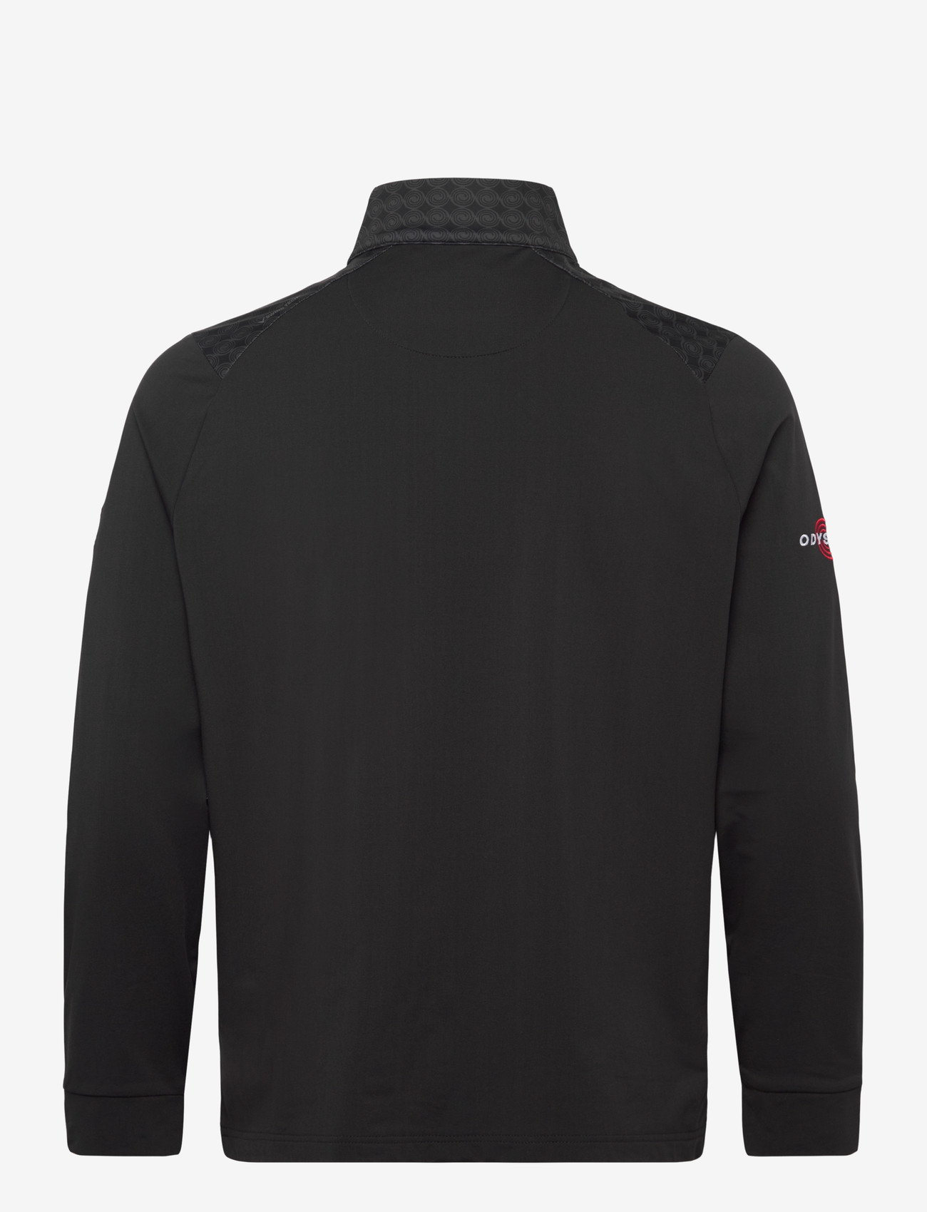 Callaway - 1/4 ZIP PRINTED BLOCK PULLOVER WITH ODYSSET LOGO - fleeces & midlayers - caviar - 1