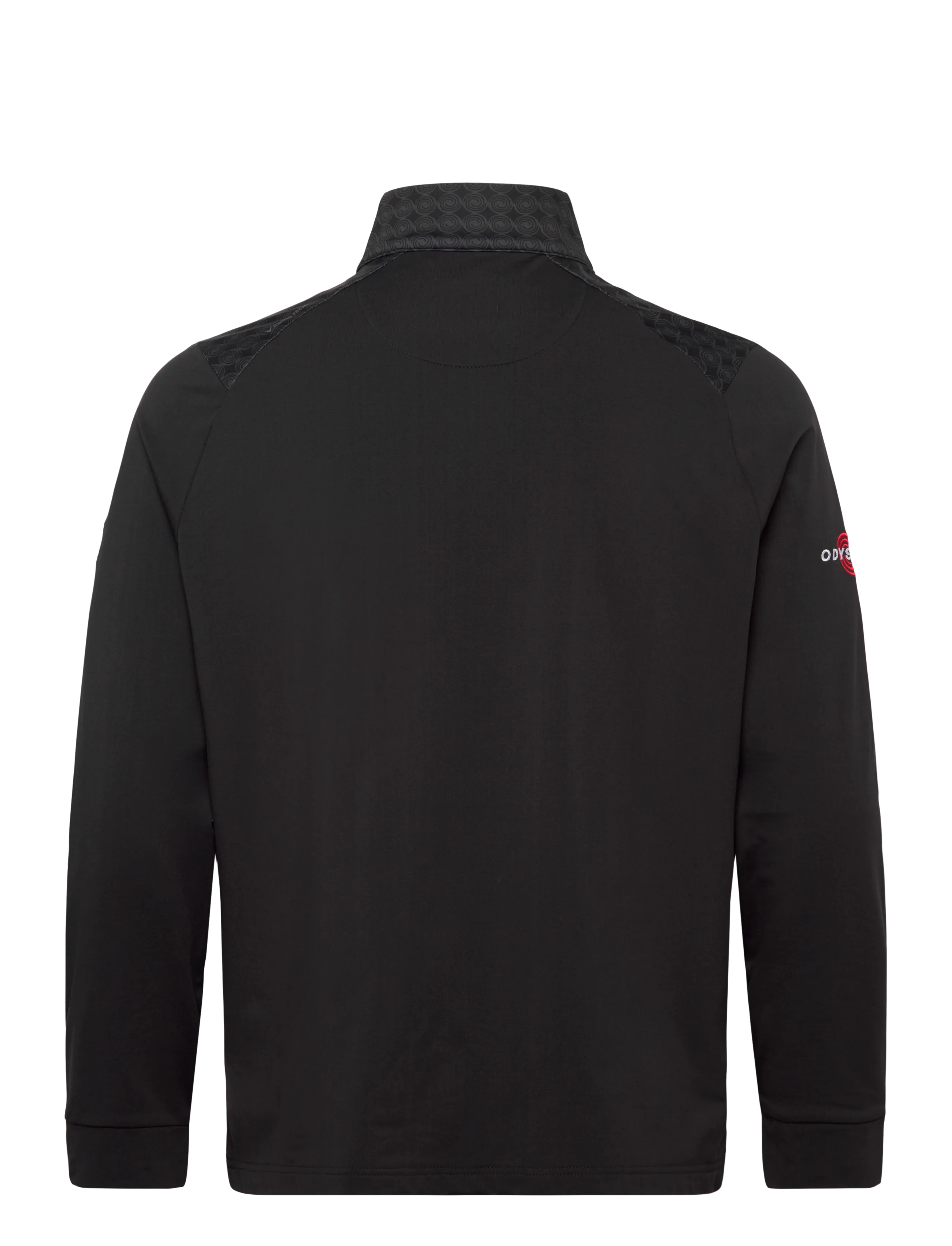 Callaway - 1/4 ZIP PRINTED BLOCK PULLOVER WITH ODYSSET LOGO - fleece & midlayer - caviar - 1