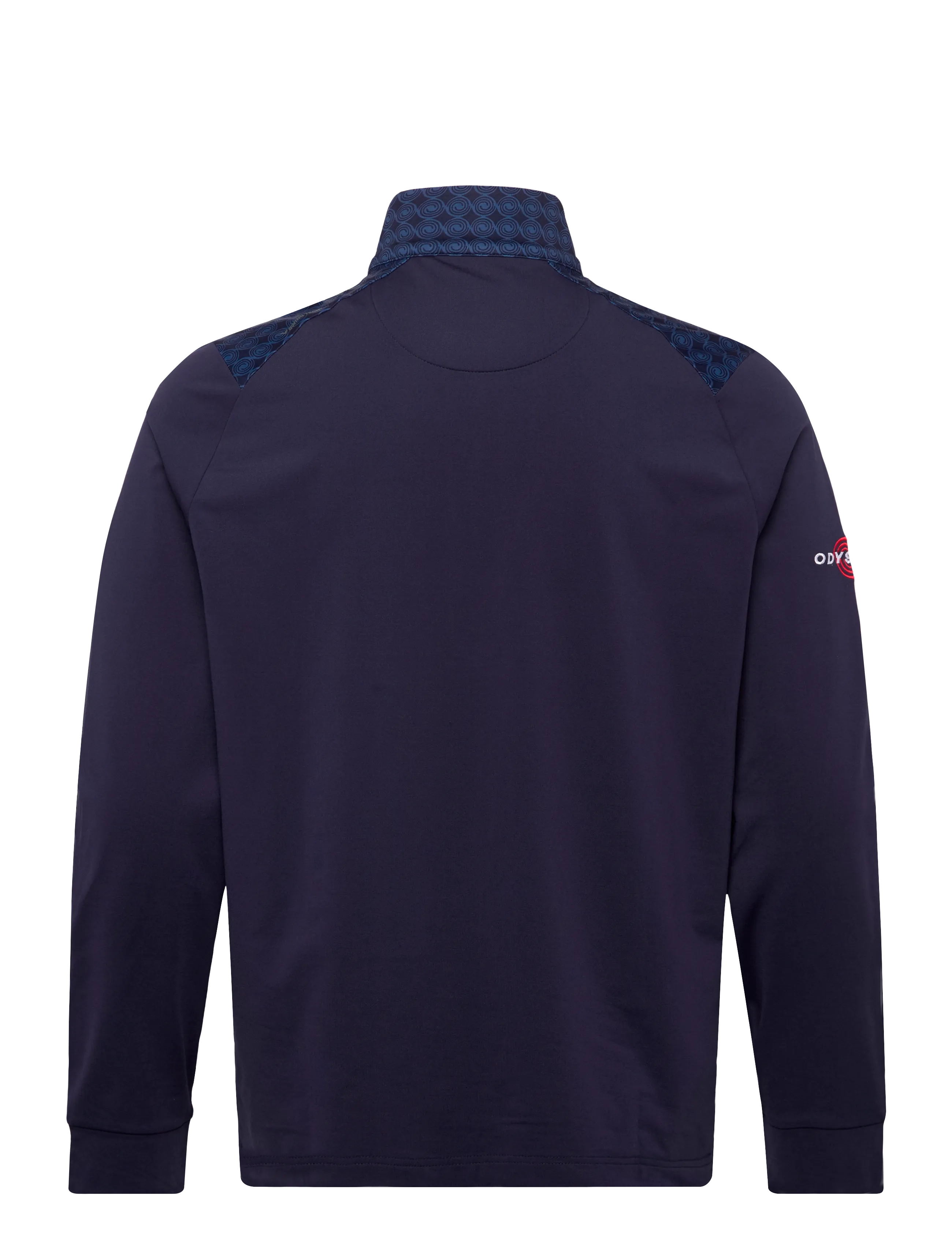 Callaway - 1/4 ZIP PRINTED BLOCK PULLOVER WITH ODYSSET LOGO - fleece - peacoat - 1