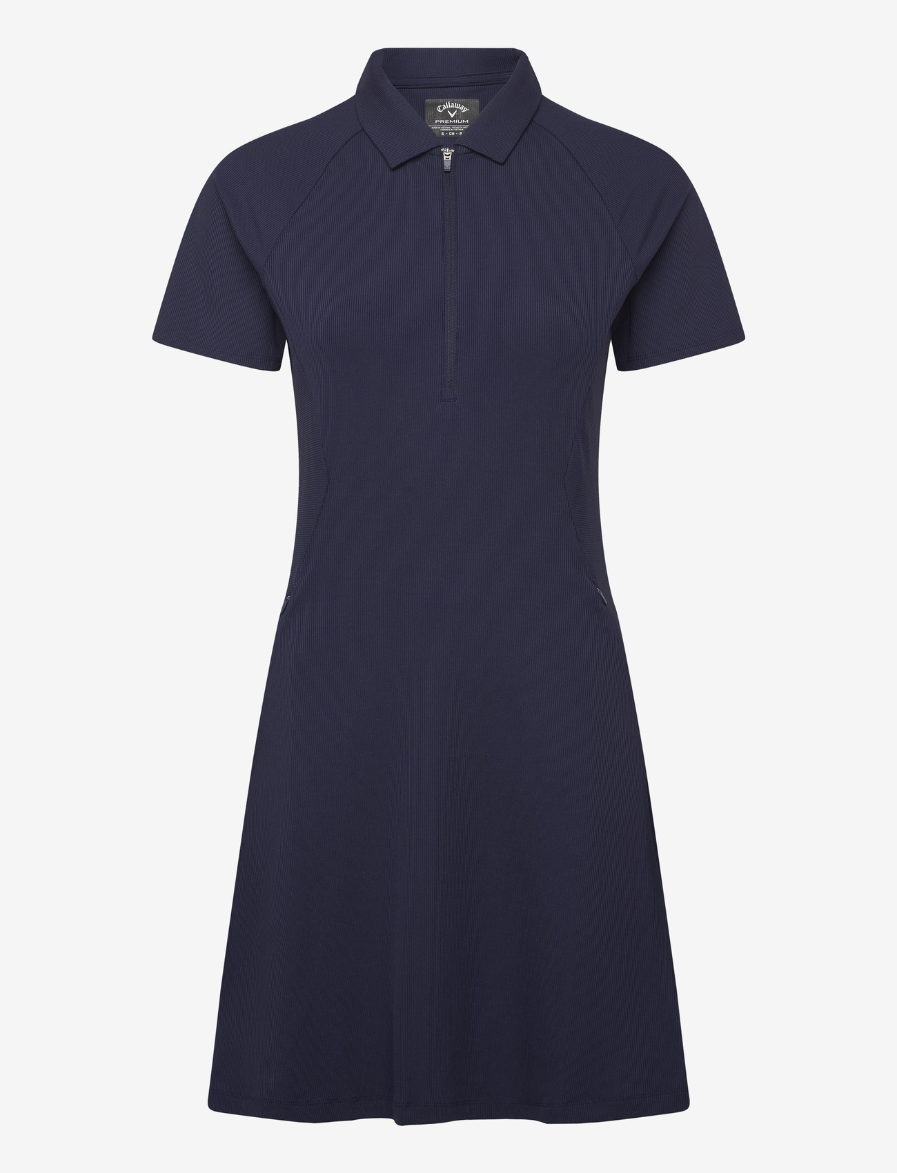 Callaway - RIBBED DRESS WITH COMPRESSION SHORTS - kjoler & nederdele - peacoat - 0