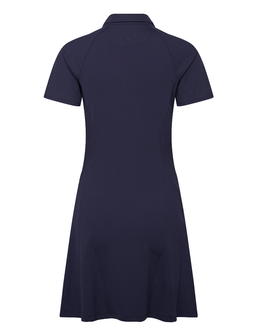 Callaway - RIBBED DRESS WITH COMPRESSION SHORTS - kjoler & nederdele - peacoat - 1