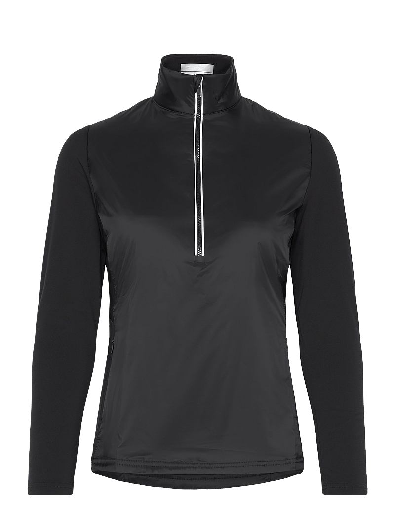 Callaway - LIGHTLY INSULATED MIXED MEDIA 1/4 ZIP - fleece & midlayer - caviar - 0