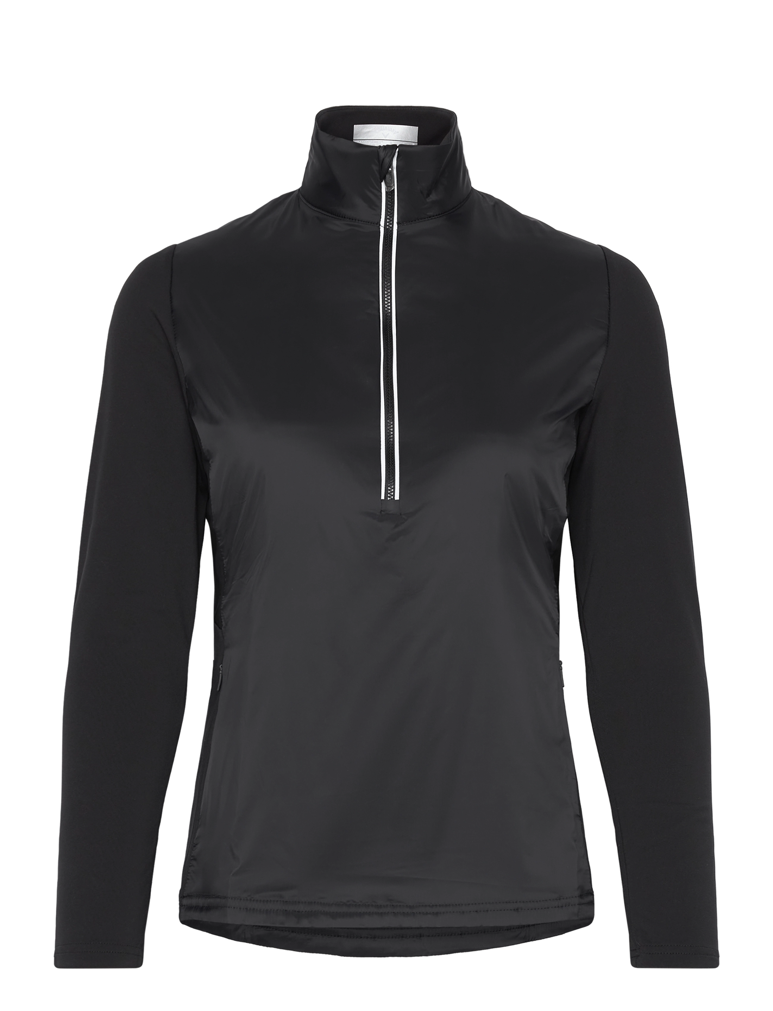 Callaway LIGHTLY INSULATED MIXED MEDIA 1/4 ZIP - Callaway - CAVIAR / black