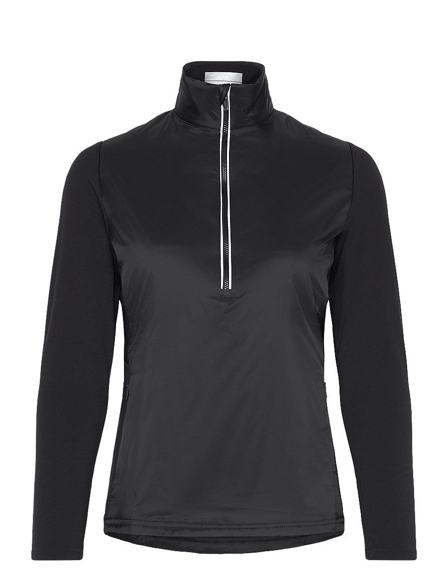 Callaway - LIGHTLY INSULATED MIXED MEDIA 1/4 ZIP - hauts - caviar - 0