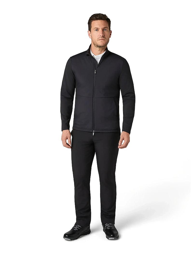 Callaway - Mixed Media Full Zip Jacket - golfjackor - caviar - 0