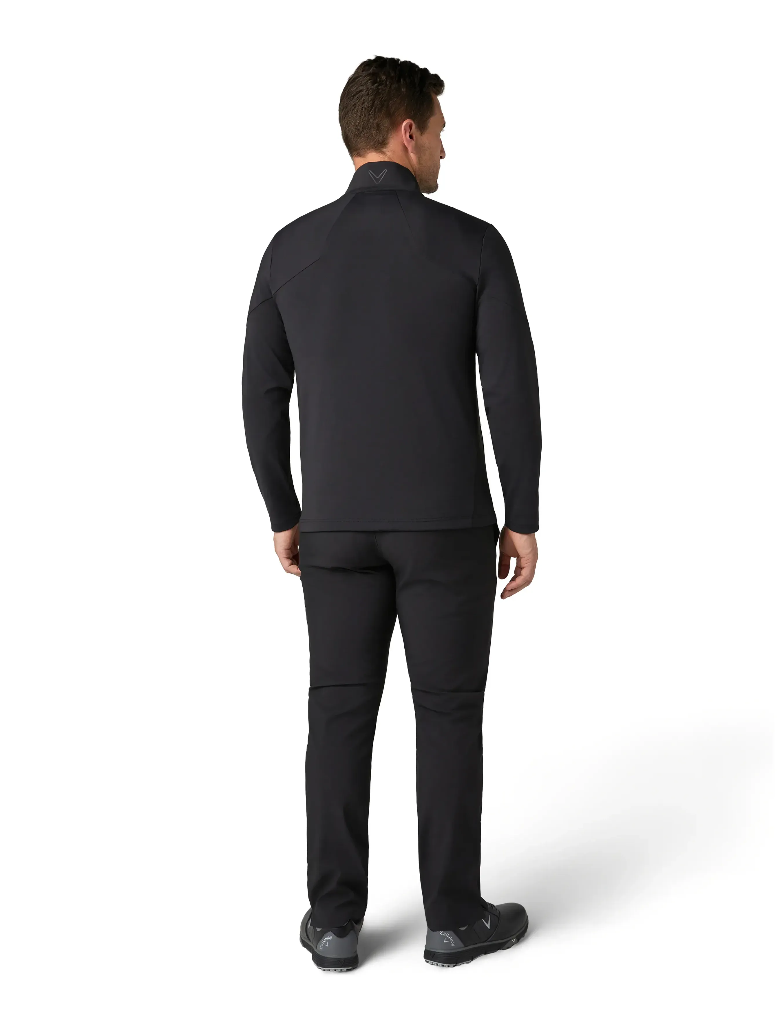 Callaway - Mixed Media Full Zip Jacket - sportjacken - caviar - 3