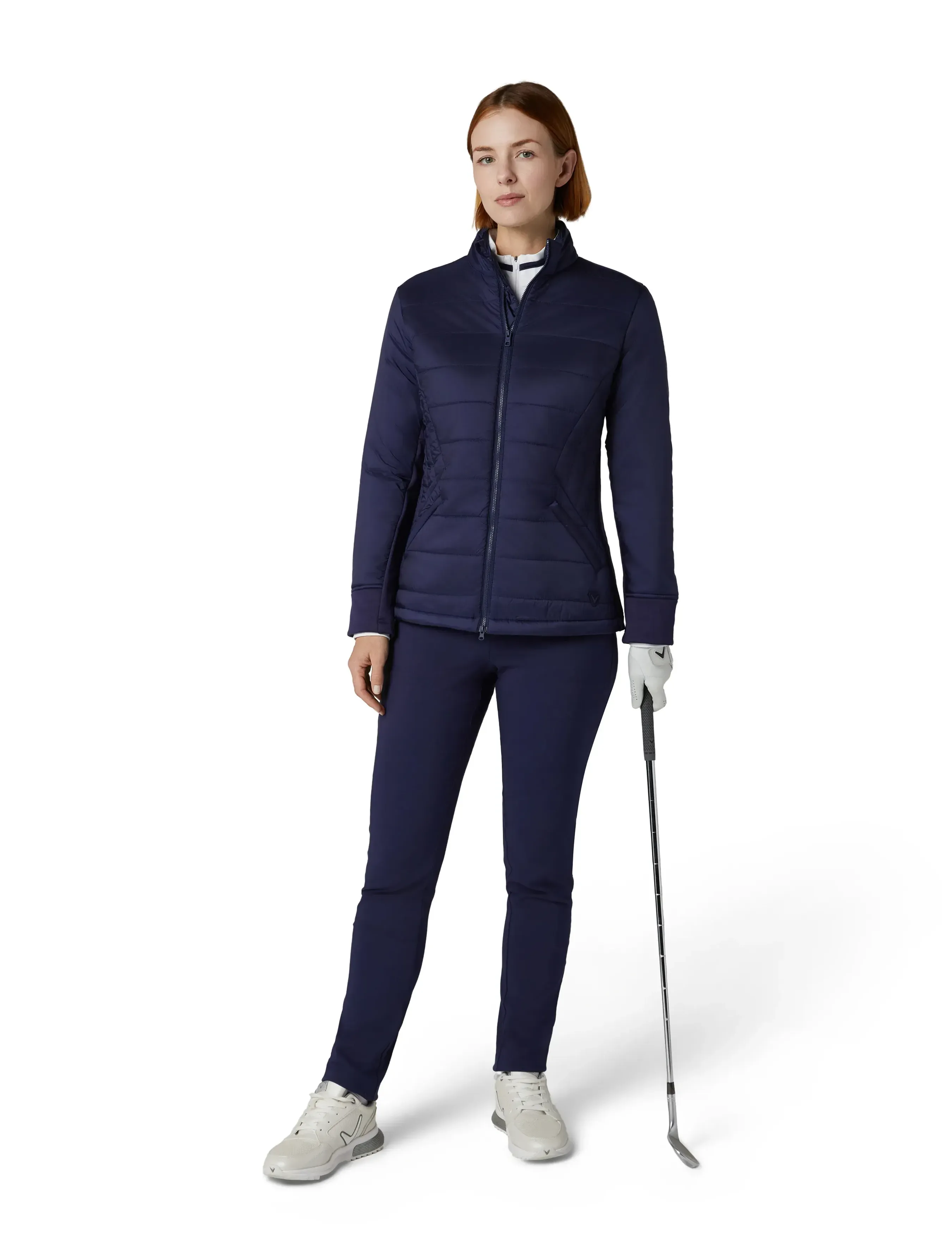Callaway Quilted Puffer Jacket, S, Jackets, Marineblau - Padded Frauen