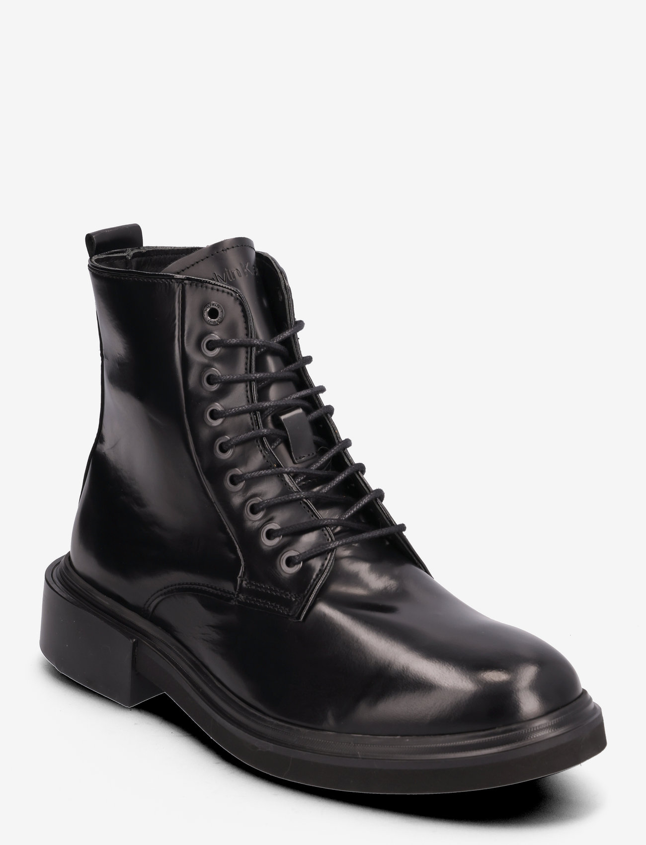 Calvin Klein - LACE UP BOOT BR LTH - lace ups - pvh black - 0