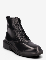 LACE UP BOOT BR LTH - PVH BLACK