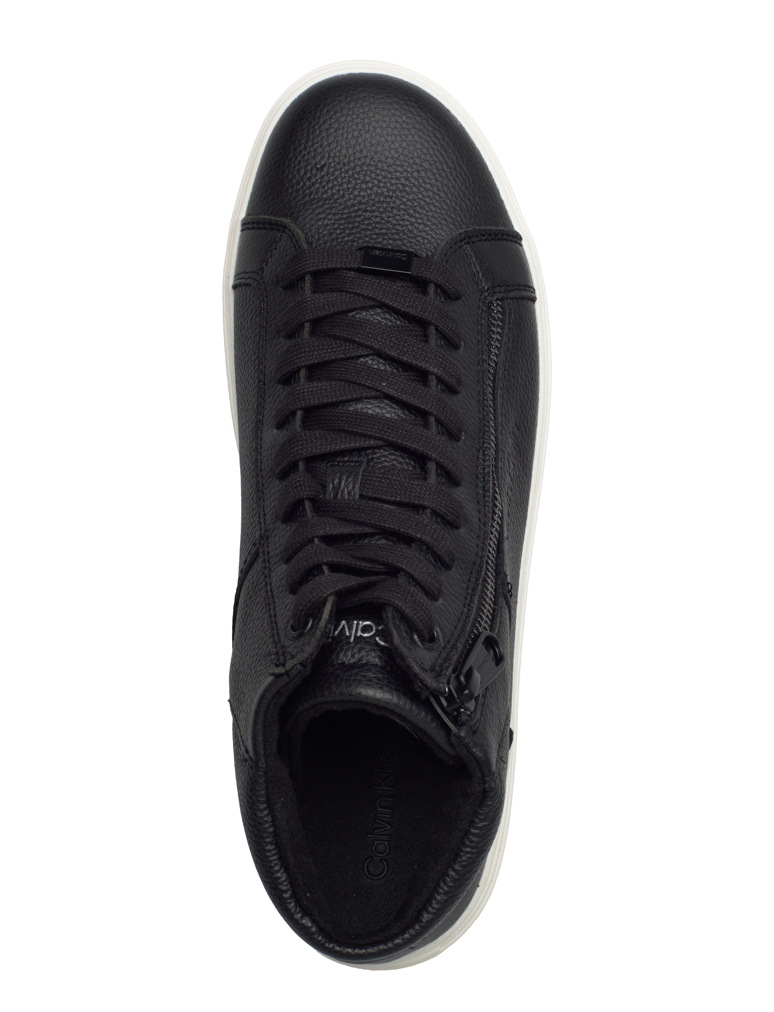 Calvin Klein - HIGH TOP LACE UP W/ZIP - pvh black - 3