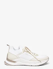 Calvin Klein - LOW TOP LACE UP MIX - lave sneakers - white/dk ecru/atmosphere - 1