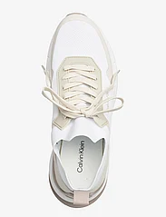 Calvin Klein - LOW TOP LACE UP MIX - låga sneakers - white/dk ecru/atmosphere - 3