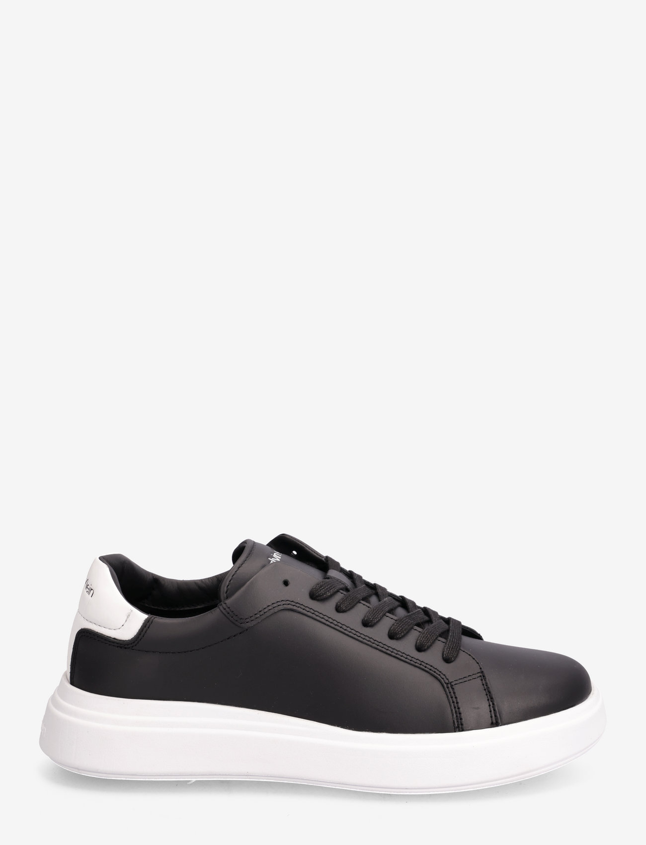 Calvin Klein - LOW TOP LACE UP LTH - låga sneakers - black/white - 1