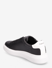 Calvin Klein - LOW TOP LACE UP LTH - låga sneakers - black/white - 2