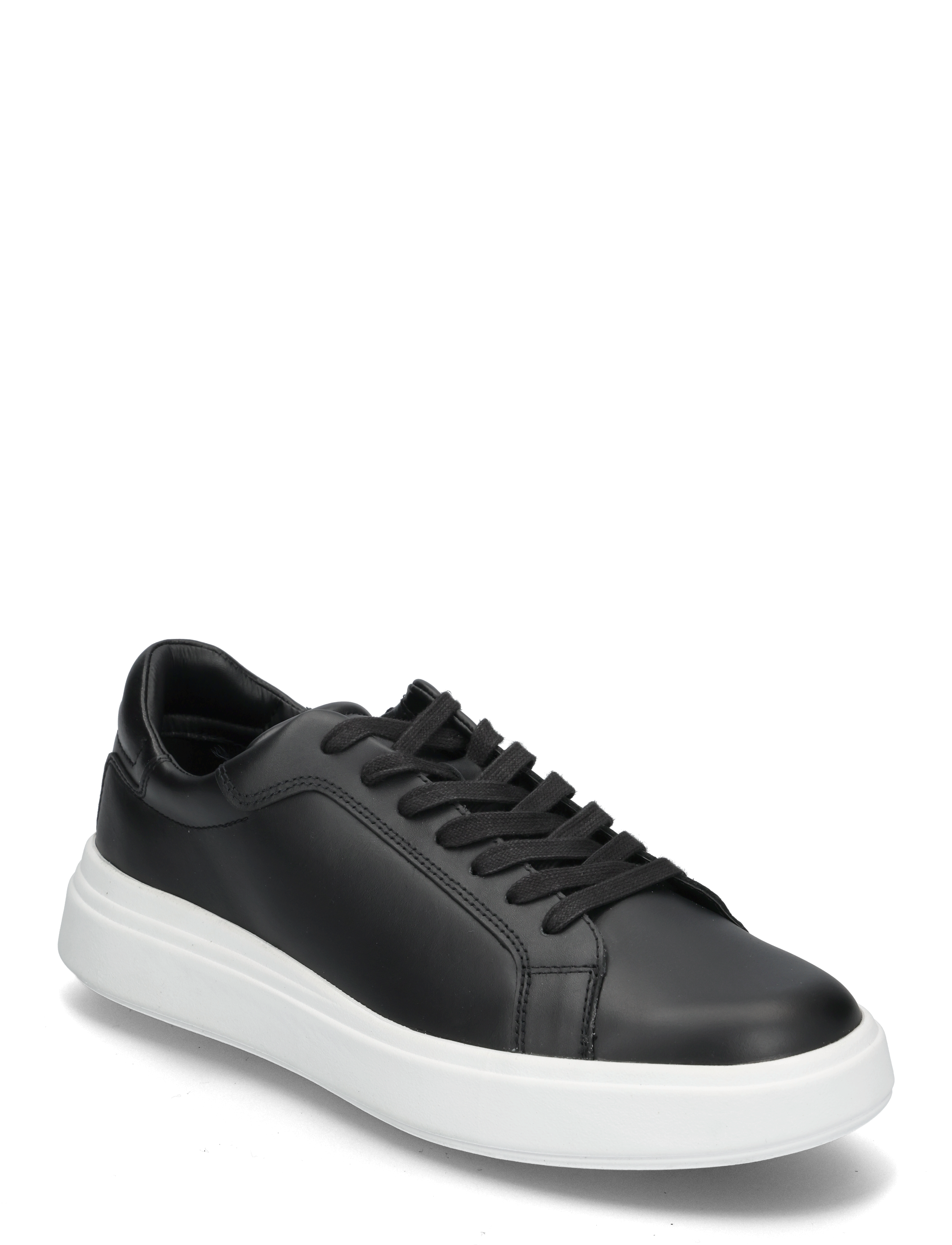 Calvin Klein Low Top Lace Up Lth, 40 x 40, Black, Sneakers > Sneakers Med Lav Top, Herre