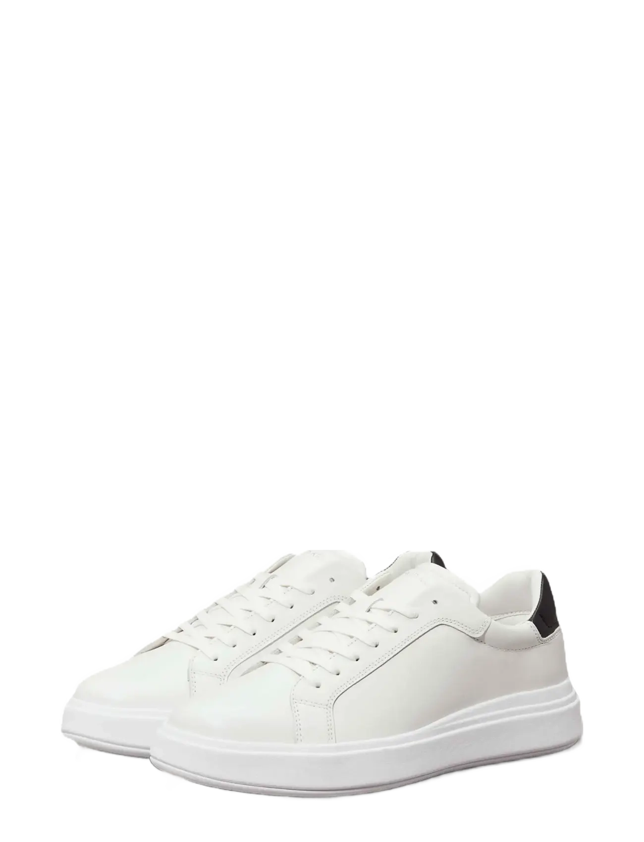 Calvin Klein Low Top Lace Up Lth, 44 x 44, Sneakers, Weiß - Low-top Männerswear