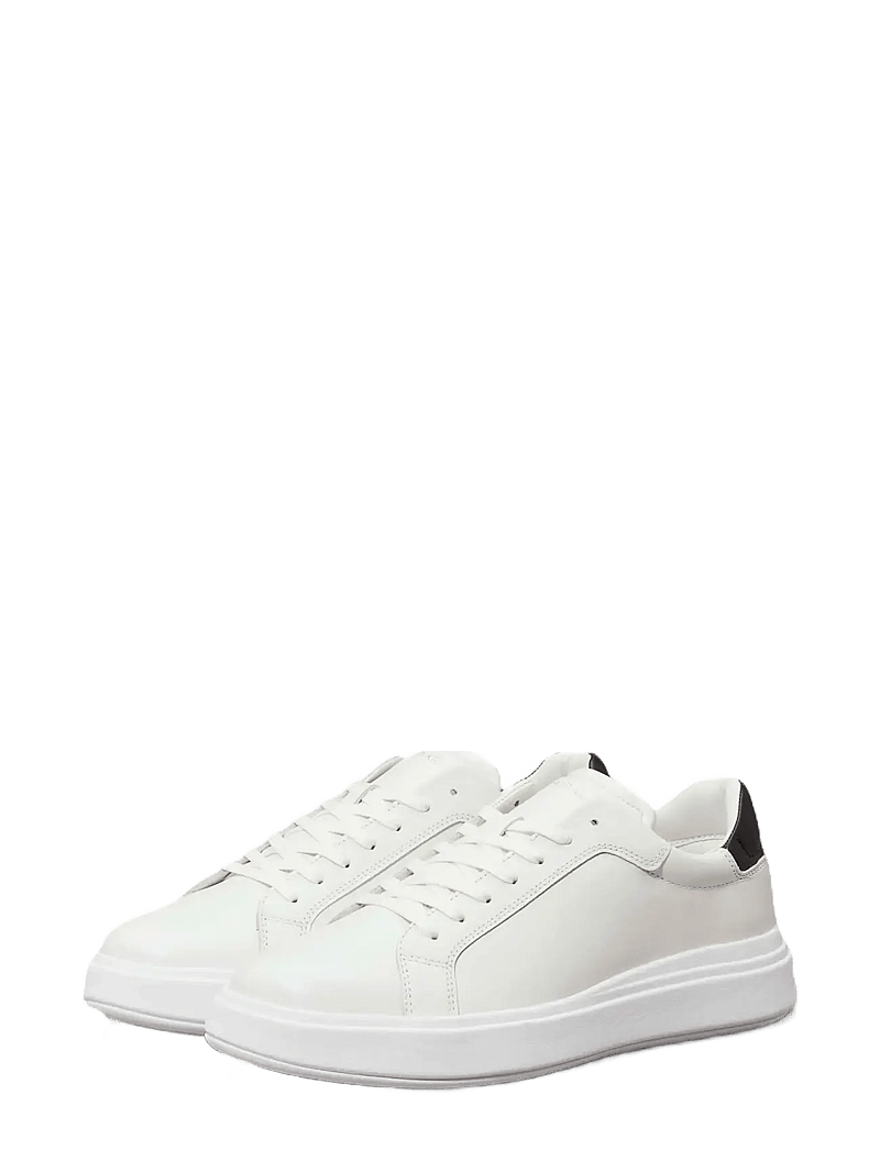Calvin Klein - LOW TOP LACE UP LTH - lave sneakers - white black - 1