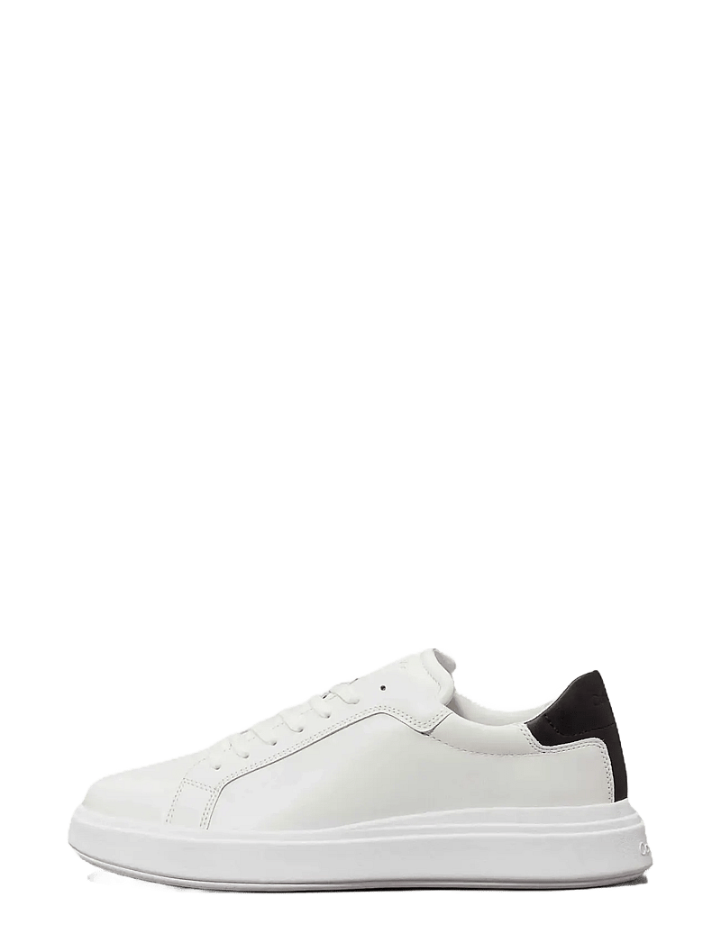 Calvin Klein - LOW TOP LACE UP LTH - lave sneakers - white black - 2