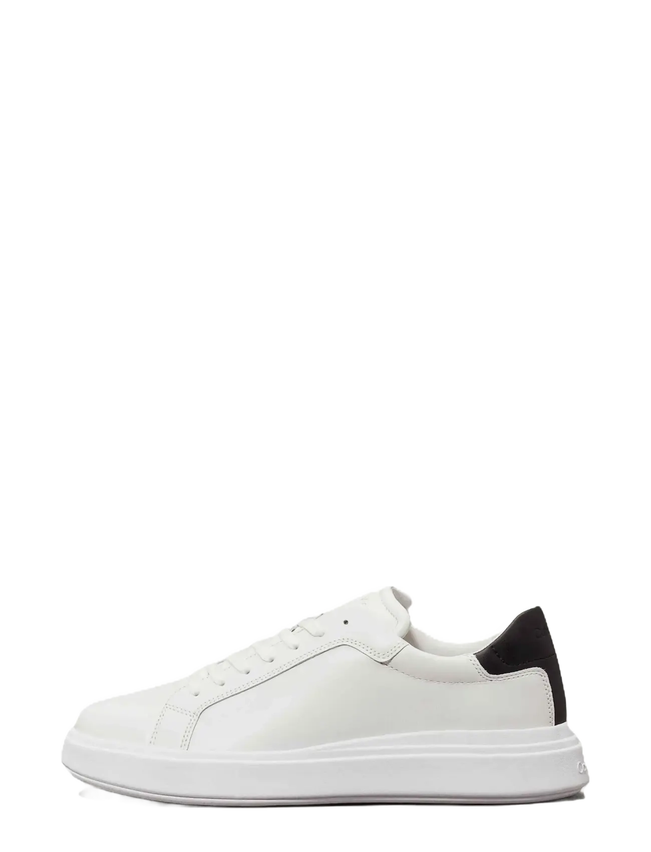 Calvin Klein - LOW TOP LACE UP LTH - madala säärega tossud - white black - 2
