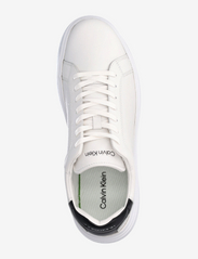 Calvin Klein - LOW TOP LACE UP LTH - låga sneakers - white/black - 3