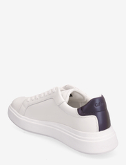 Calvin Klein - LOW TOP LACE UP PET - formāla stila ikdienas apavi - white/petroleum - 2
