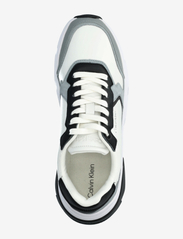 Calvin Klein - LOW TOP LACE UP - låga sneakers - white/granite road/black - 3