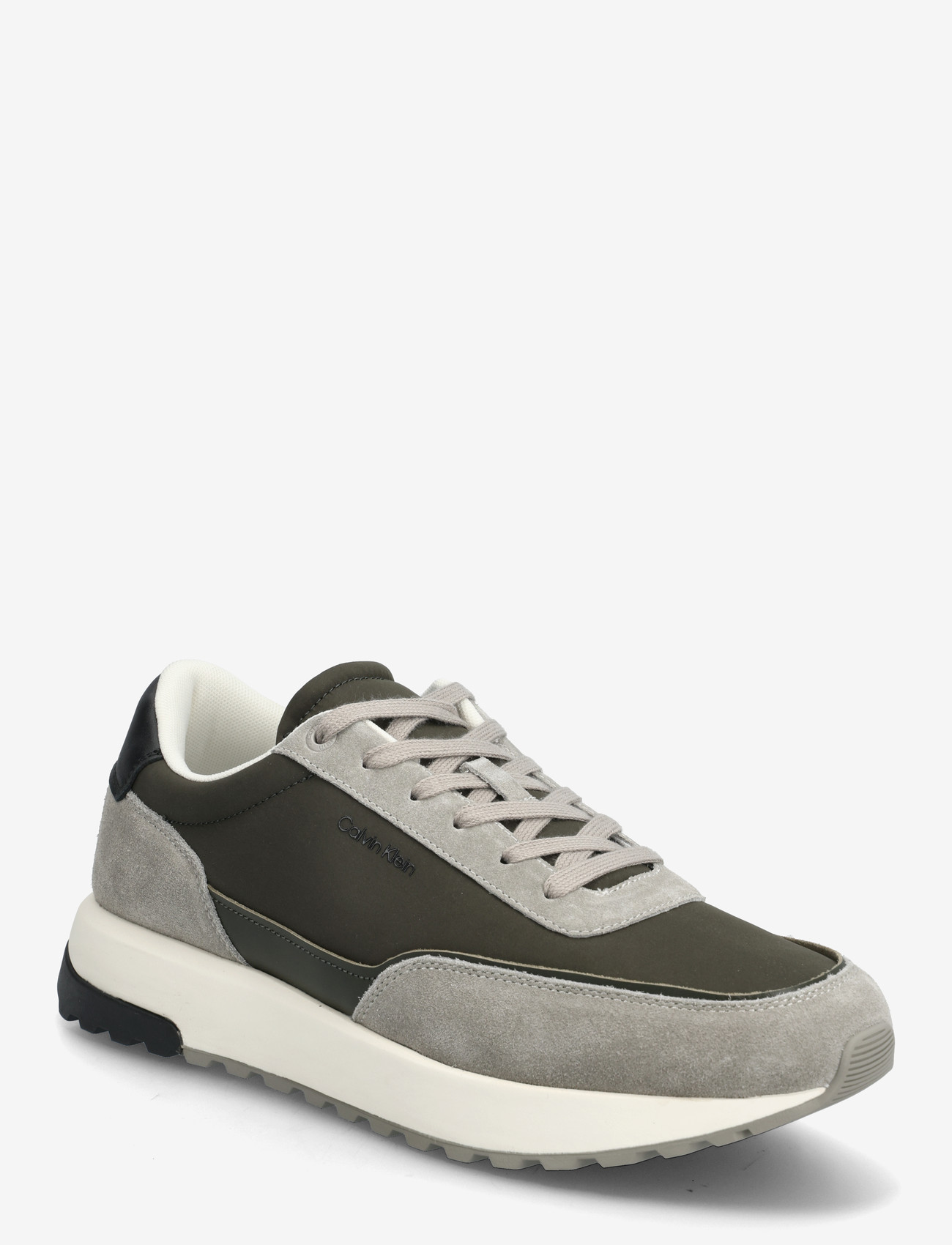 Calvin Klein - LOW TOP LACE UP REPREVE MIX - lave sneakers - rock ridge medieval forest black - 0