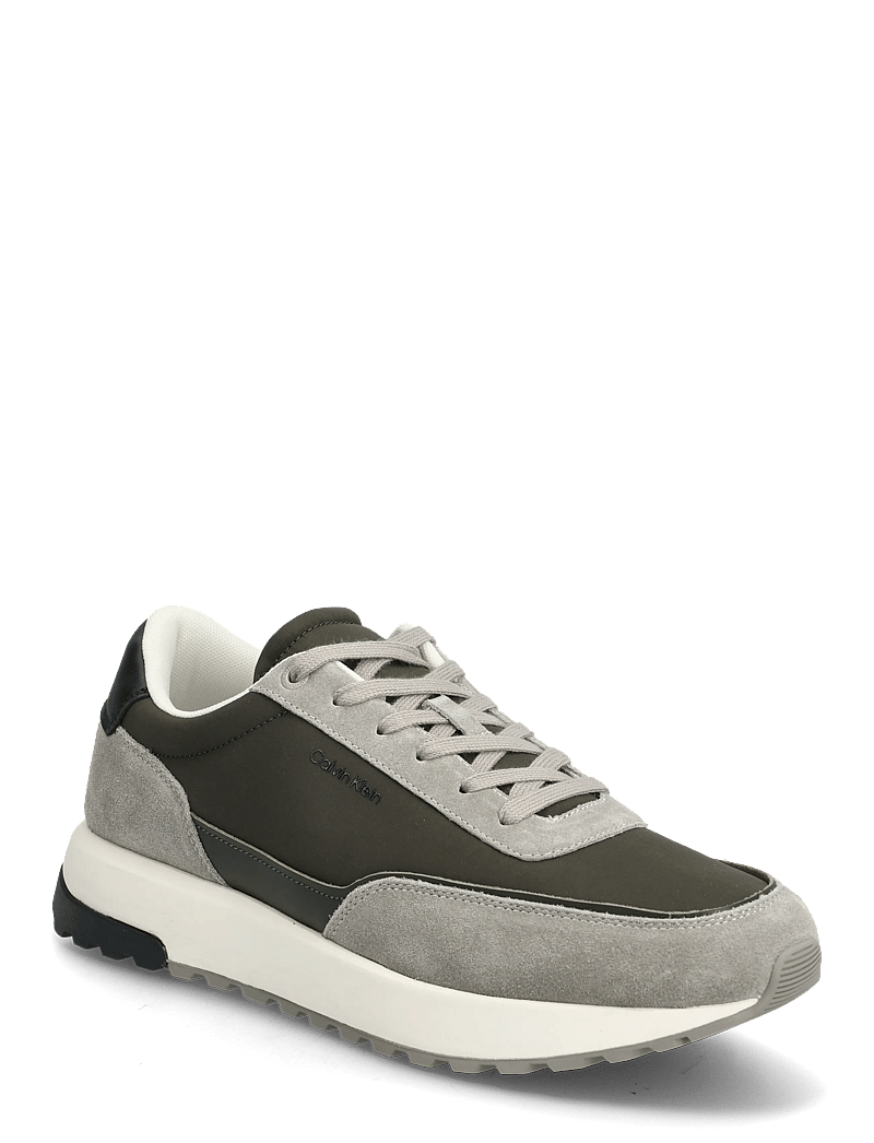 Calvin Klein - LOW TOP LACE UP REPREVE MIX - låga sneakers - rock ridge medieval forest black - 0