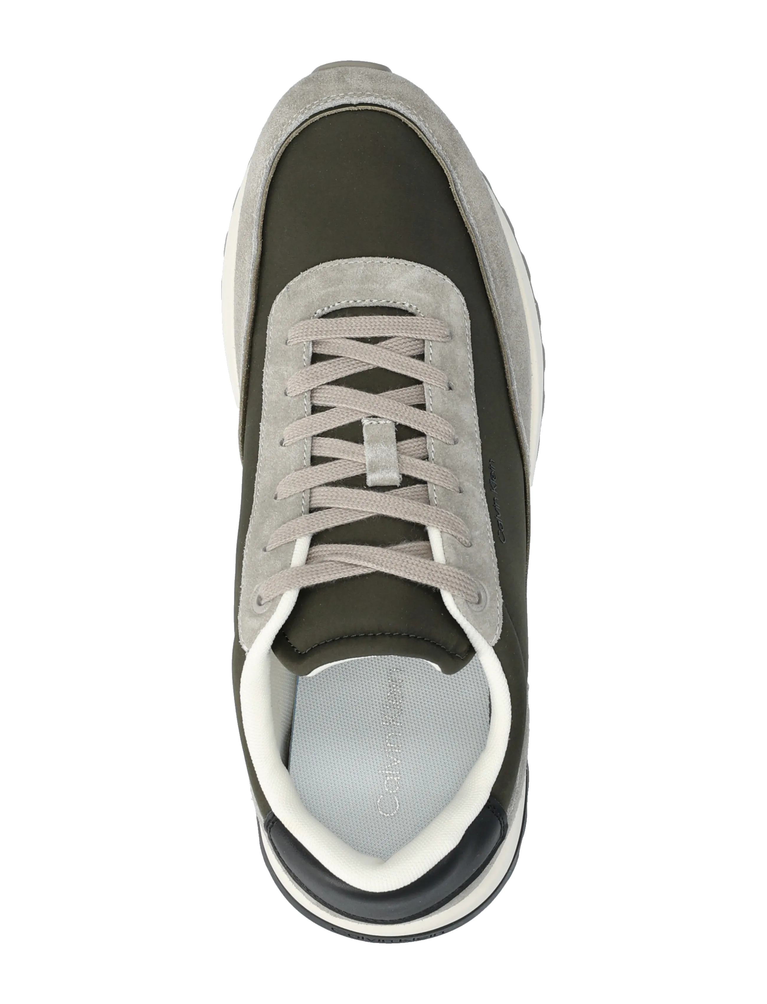 Calvin Klein - LOW TOP LACE UP REPREVE MIX - baskets basses - rock ridge medieval forest black - 3