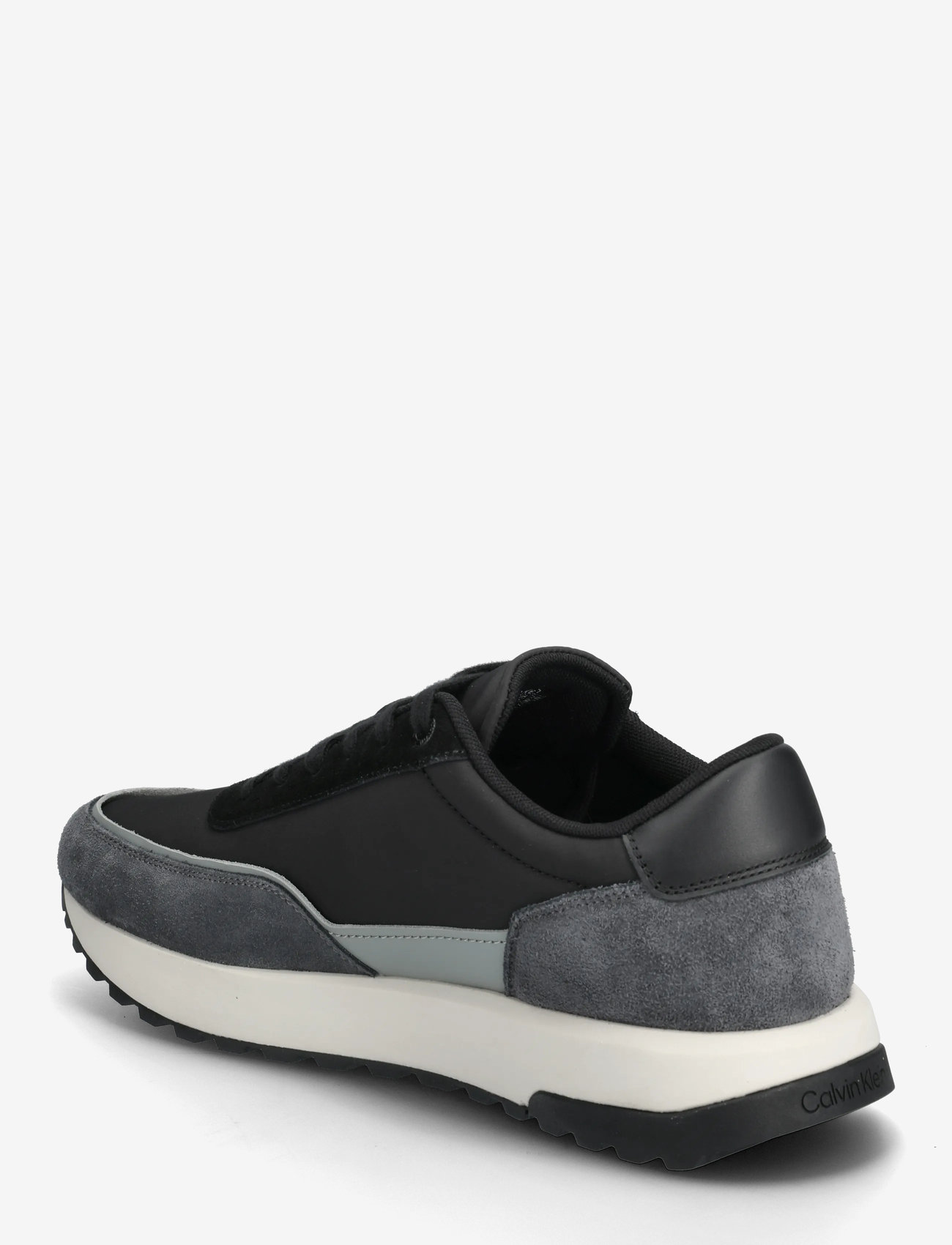 Calvin Klein - LOW TOP LACE UP REPREVE MIX - lave sneakers - magnet/black/granite road - 2