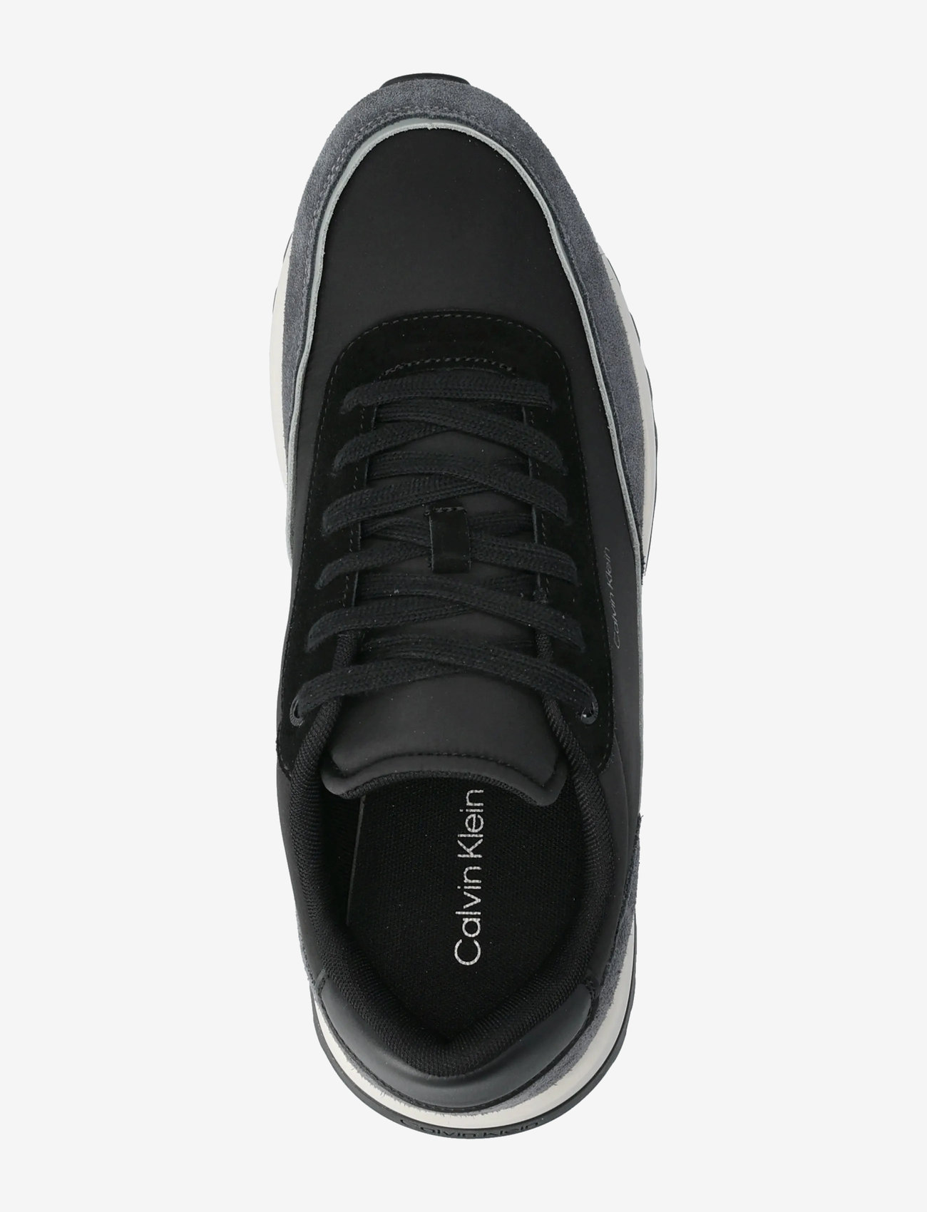 Calvin Klein - LOW TOP LACE UP REPREVE MIX - lave sneakers - magnet/black/granite road - 3