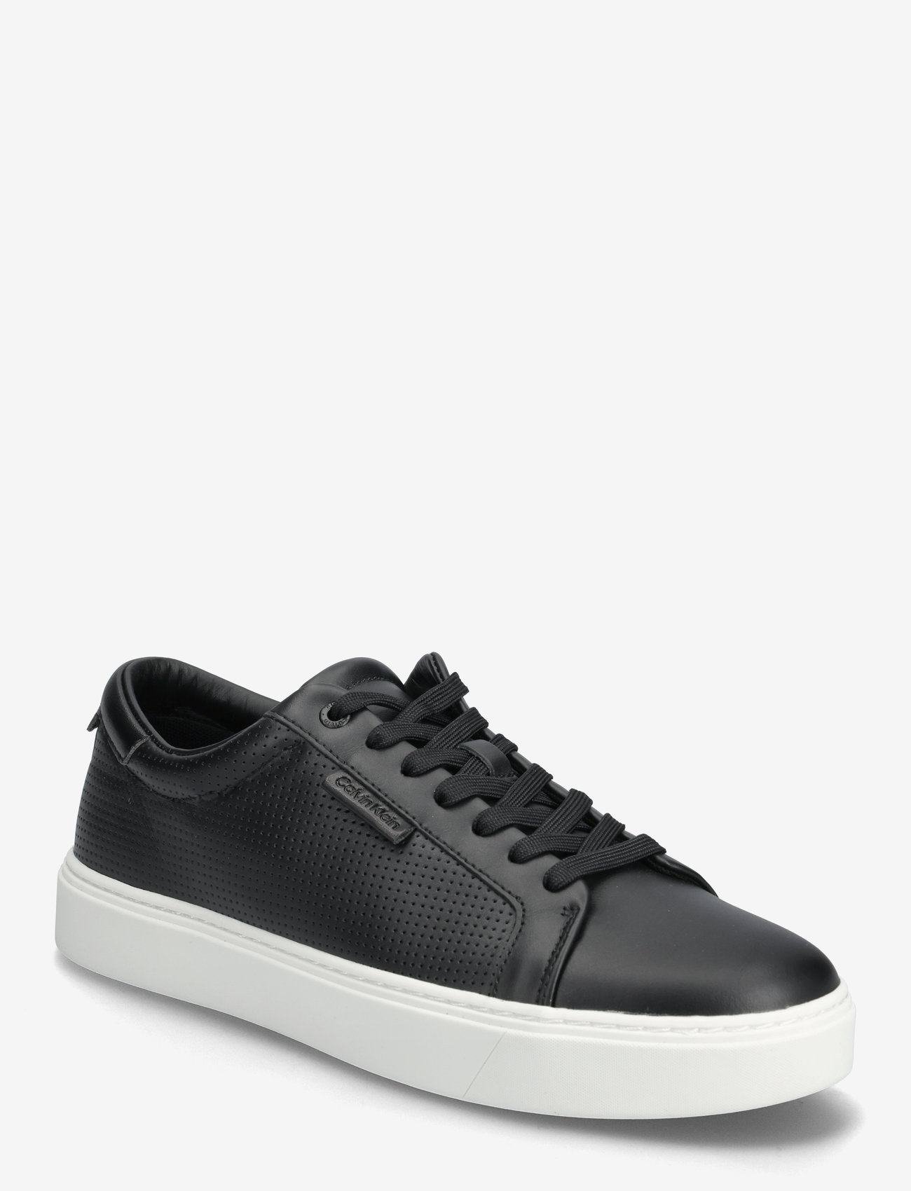 Calvin Klein - CLEAN CUP LOW LACEUP PERF LTH - black/bright white - 0