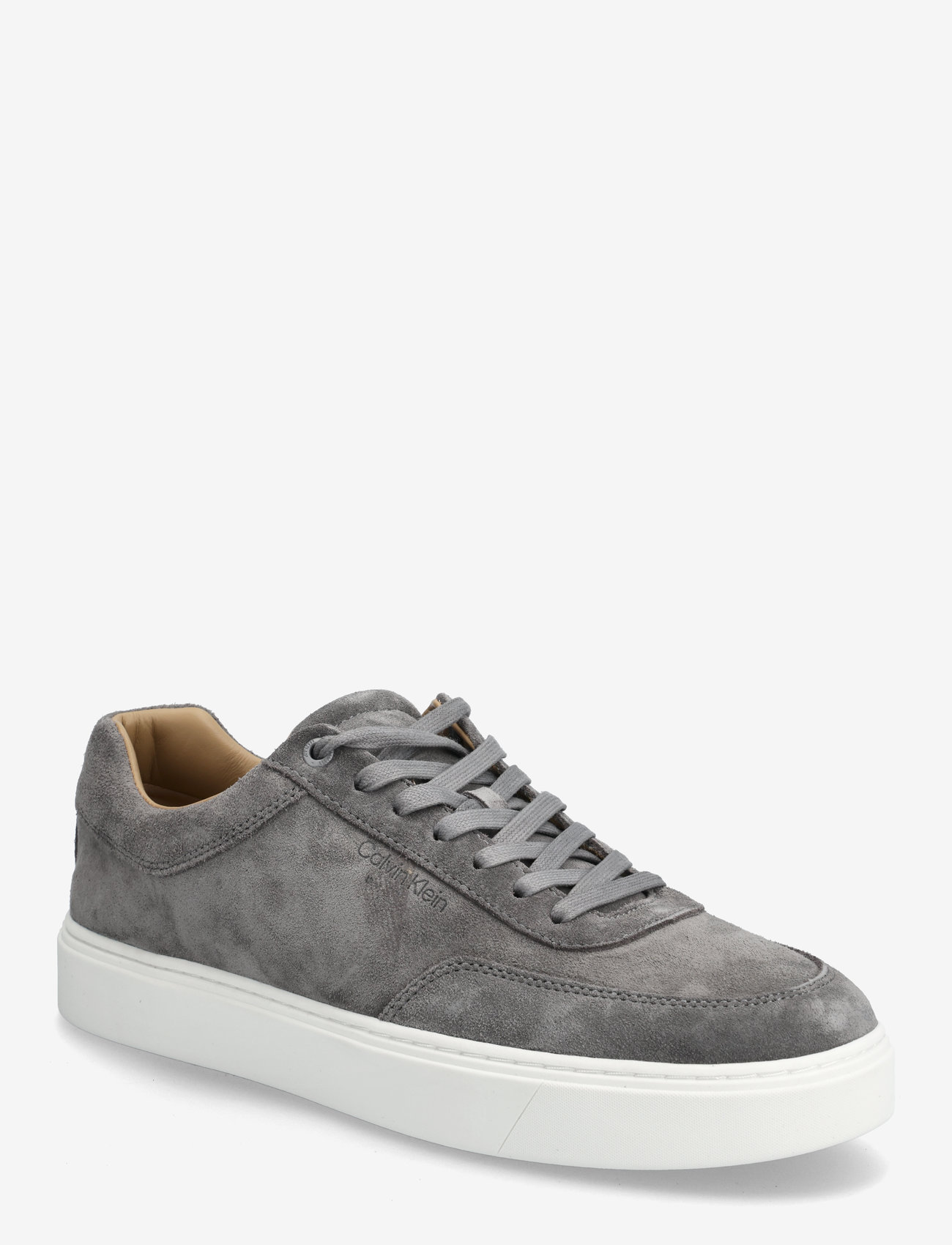 Calvin Klein - CLEAN CUP LOW LACEUP OXF SU - niedriger schnitt - granite gray/bright white - 0