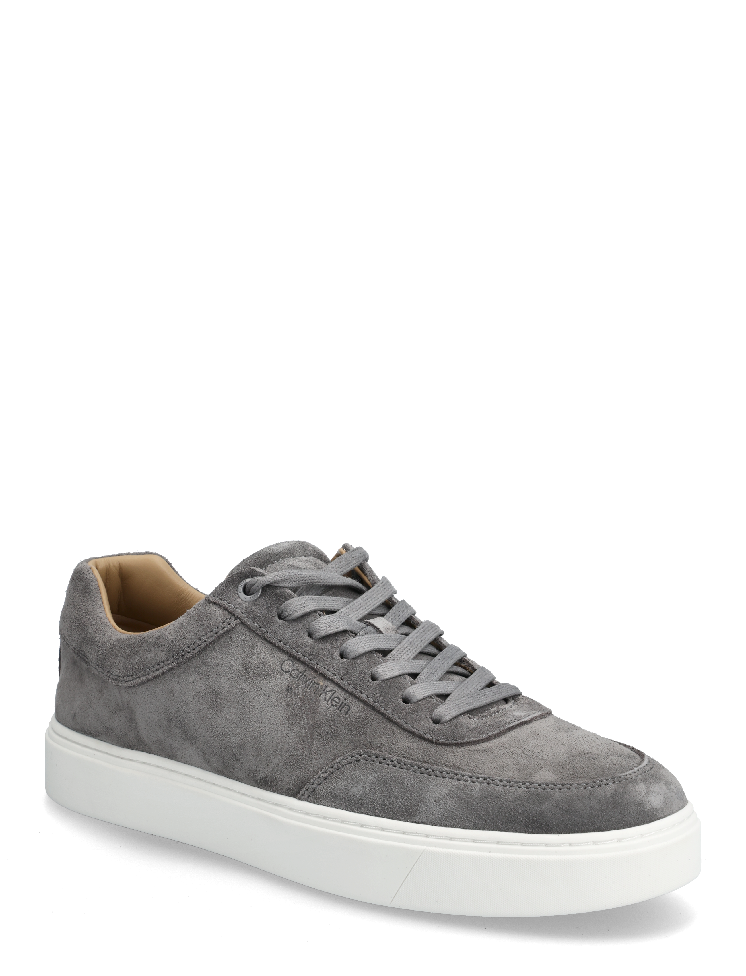 Calvin Klein CLEAN CUP LOW LACEUP OXF SU - Sko - GRANITE GRAY/BRIGHT WHITE / grey