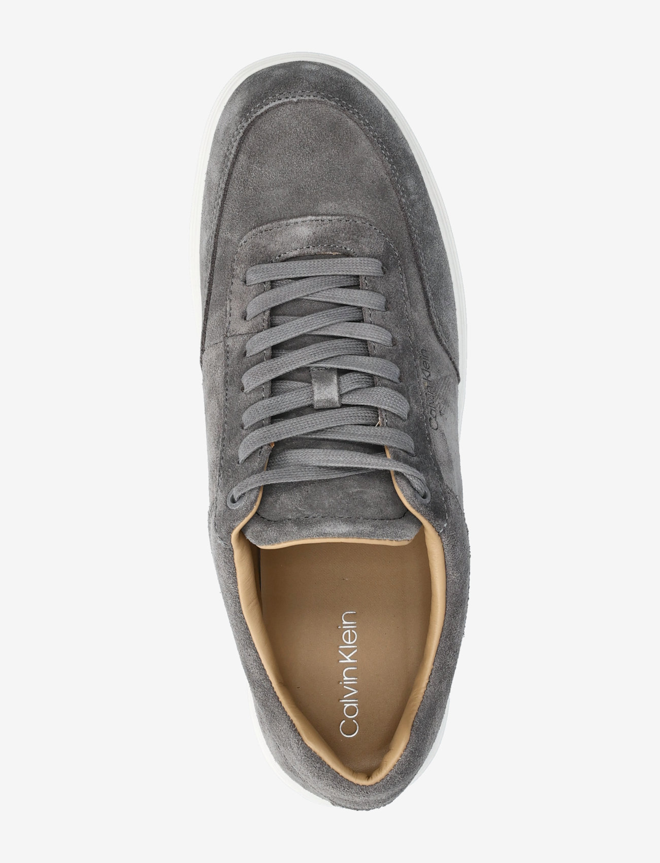 Calvin Klein - CLEAN CUP LOW LACEUP OXF SU - niedriger schnitt - granite gray/bright white - 3