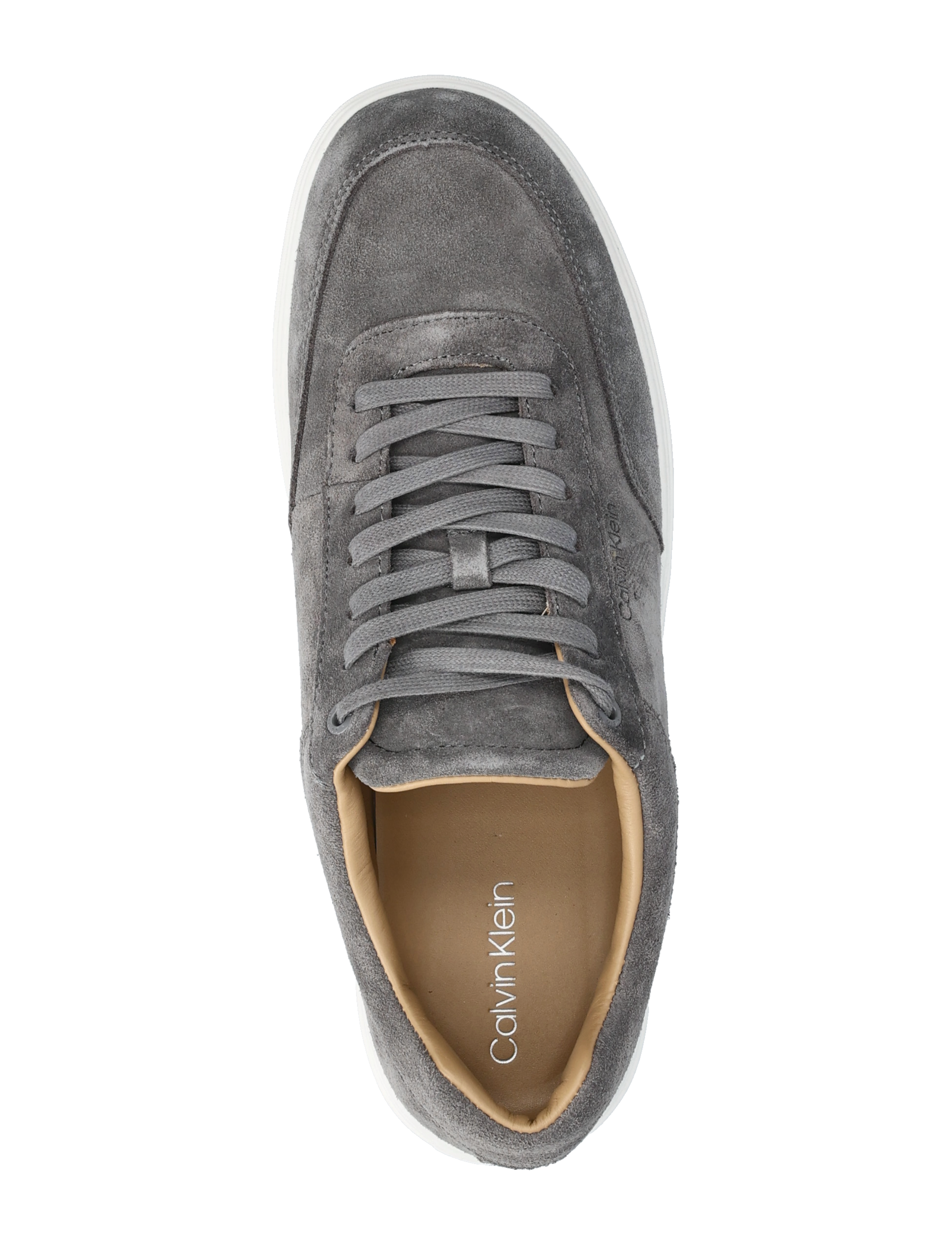 Calvin Klein - CLEAN CUP LOW LACEUP OXF SU - granite gray/bright white - 3